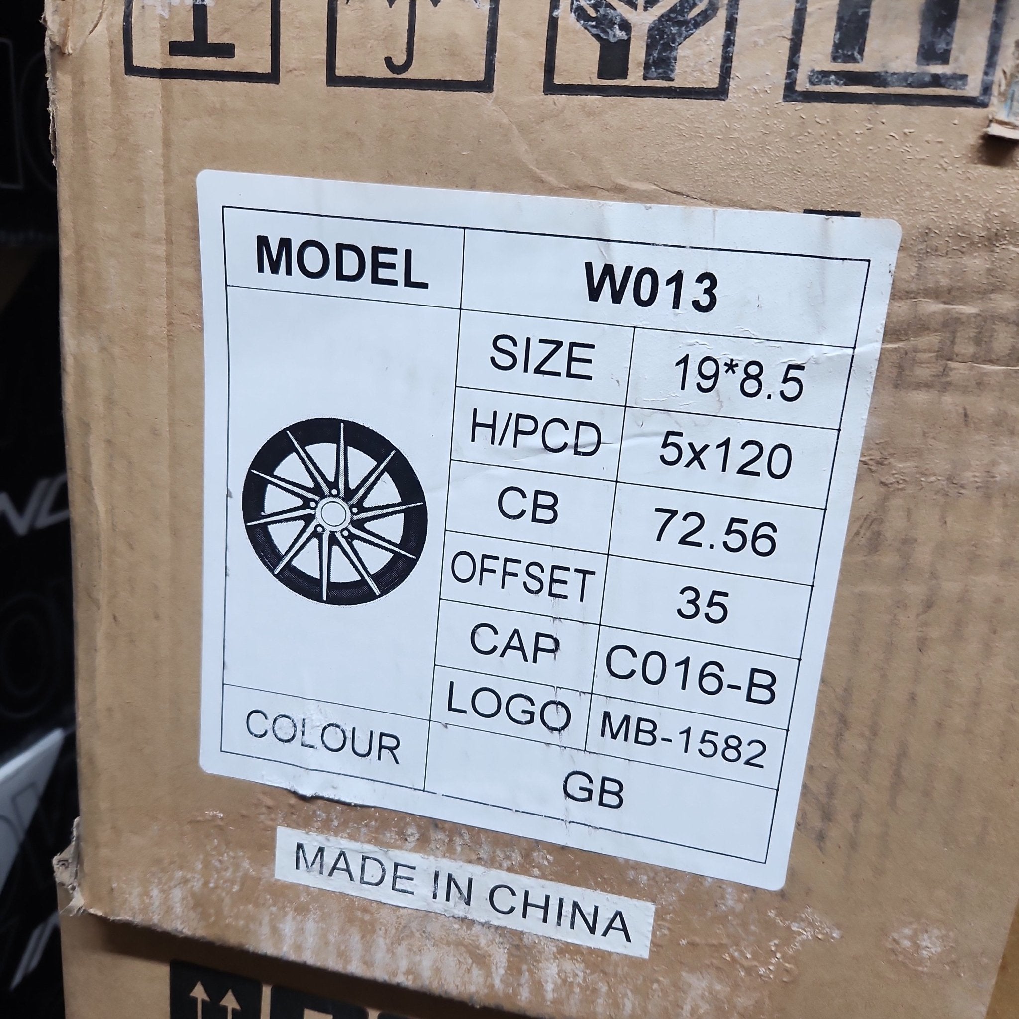 W013 19X9.5 5X120 GLOSS BLACK - Gun Hill Tire House (WTW - WHOLESALE TIRES & WHEELS)