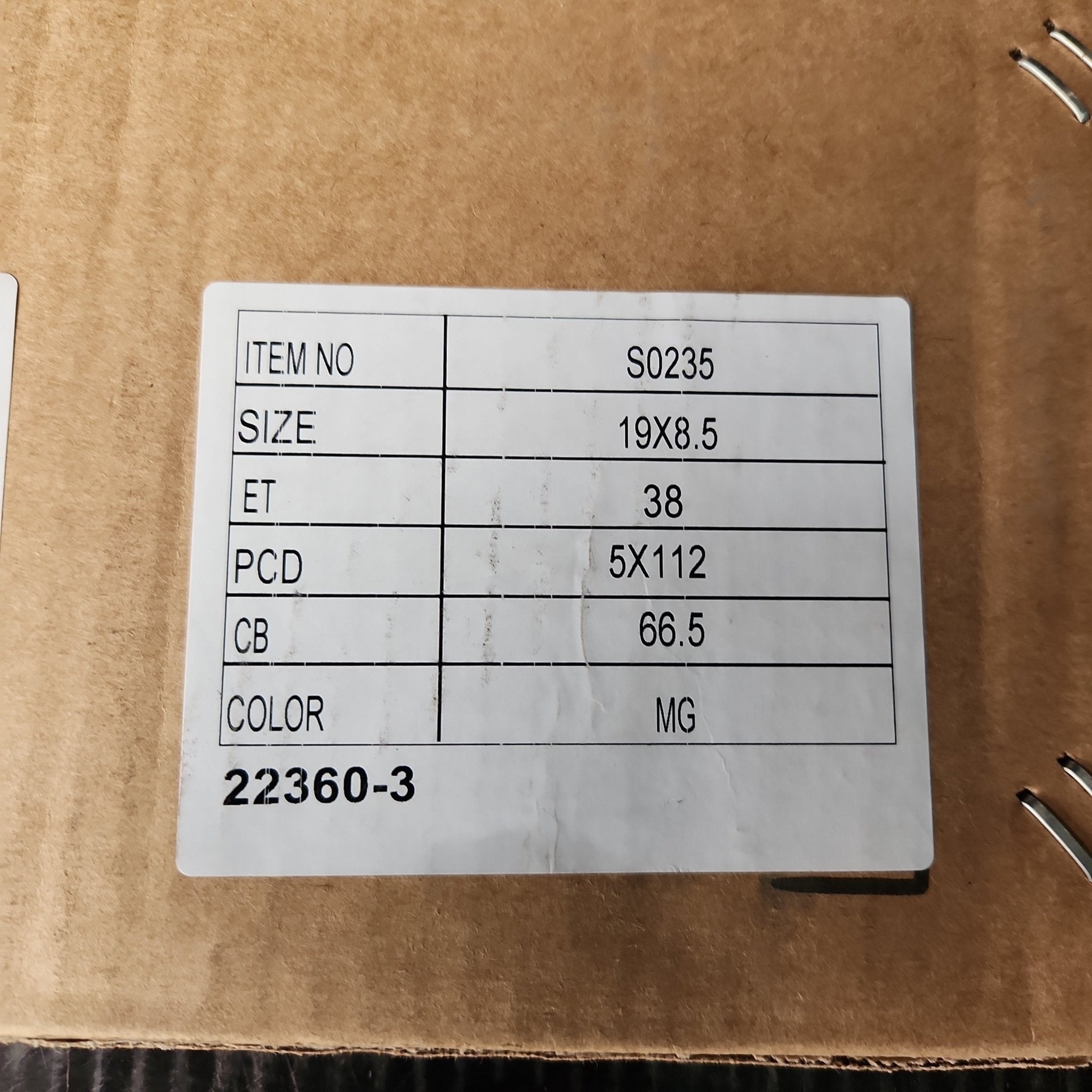 OE - 0235 19x8.5 5x112 GUNMETAL MACHINED FACE - Gun Hill Tire House (WTW - WHOLESALE TIRES & WHEELS)