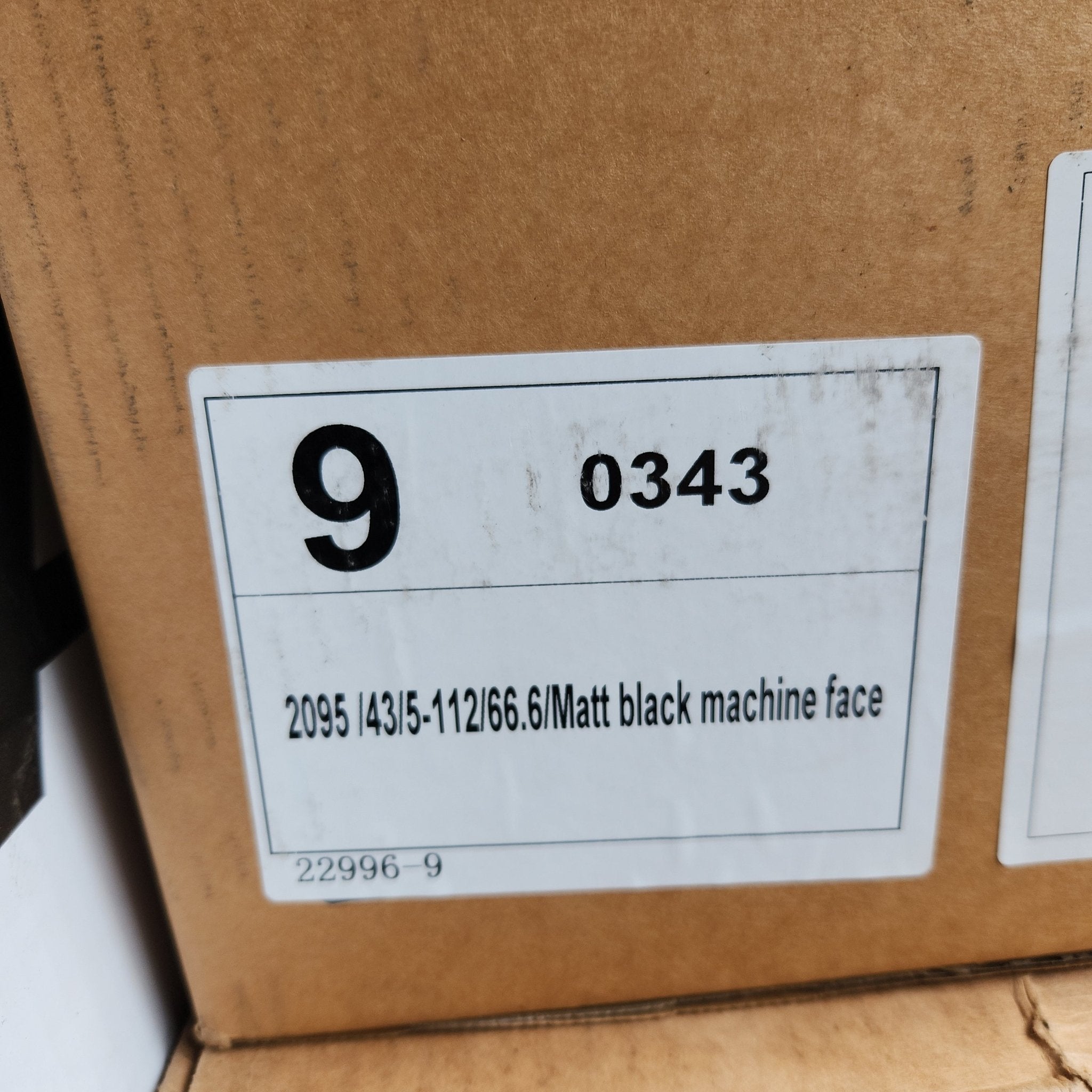 OE - 315 22212 - 4 20x9.5 5x112 MATE BLACK MACHINED FACE - Gun Hill Tire House (WTW - WHOLESALE TIRES & WHEELS)