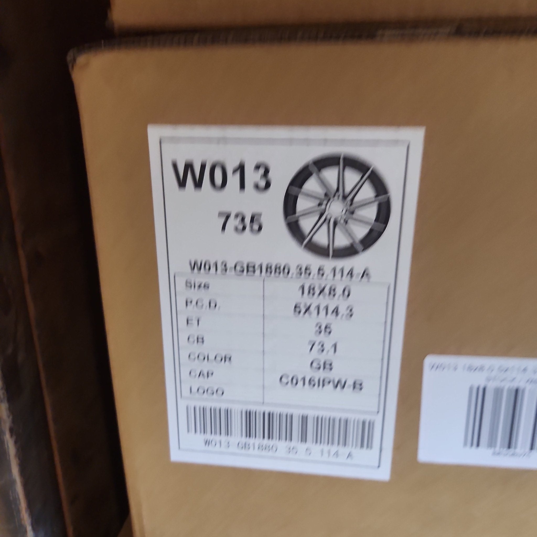 W013 18x8.0 5x114.3 5x112 GLOSS BLACK - Gun Hill Tire House (WTW - WHOLESALE TIRES & WHEELS)