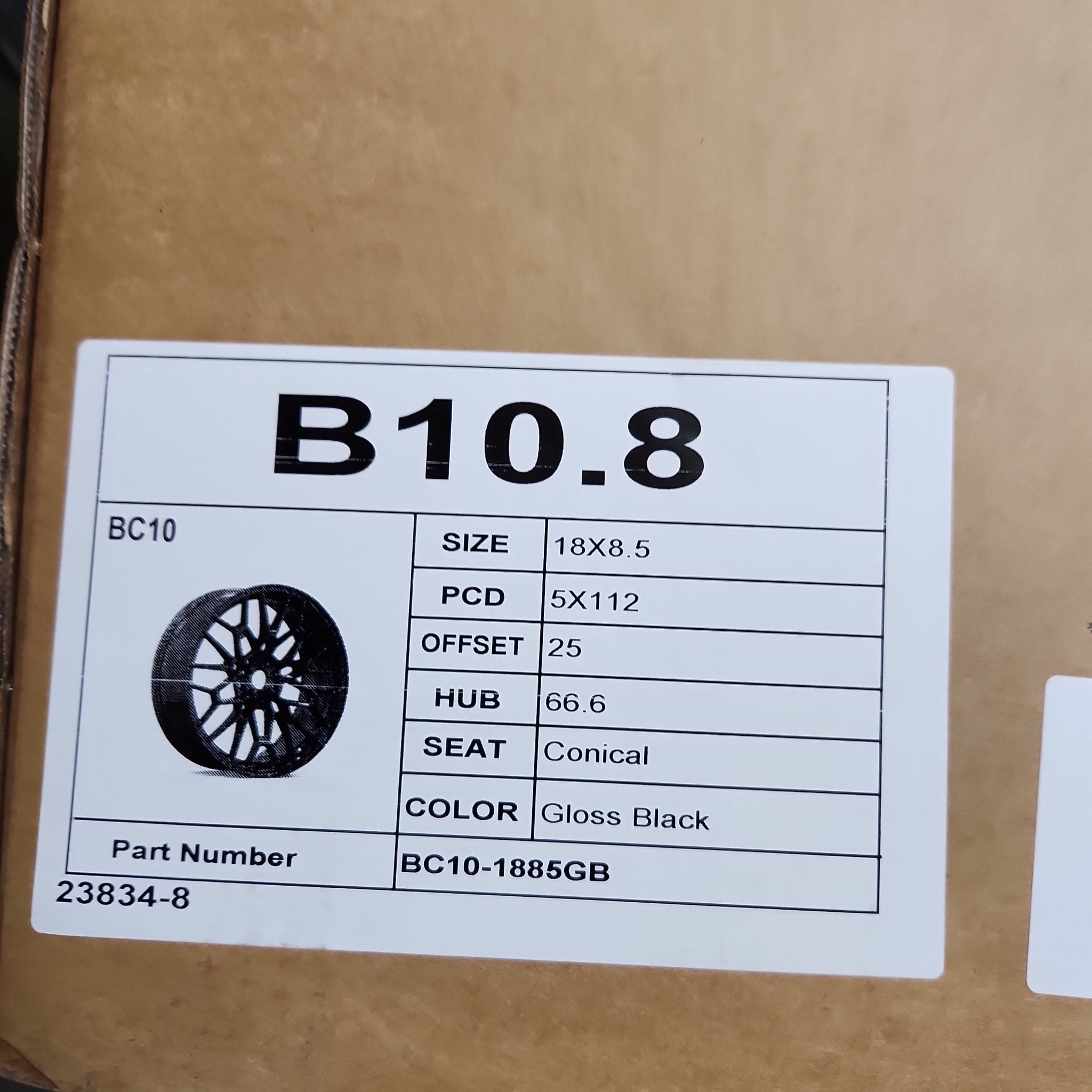 OE - 827M 18x8.5 5x112 GLOSS BLACK - Gun Hill Tire House (WTW - WHOLESALE TIRES & WHEELS)