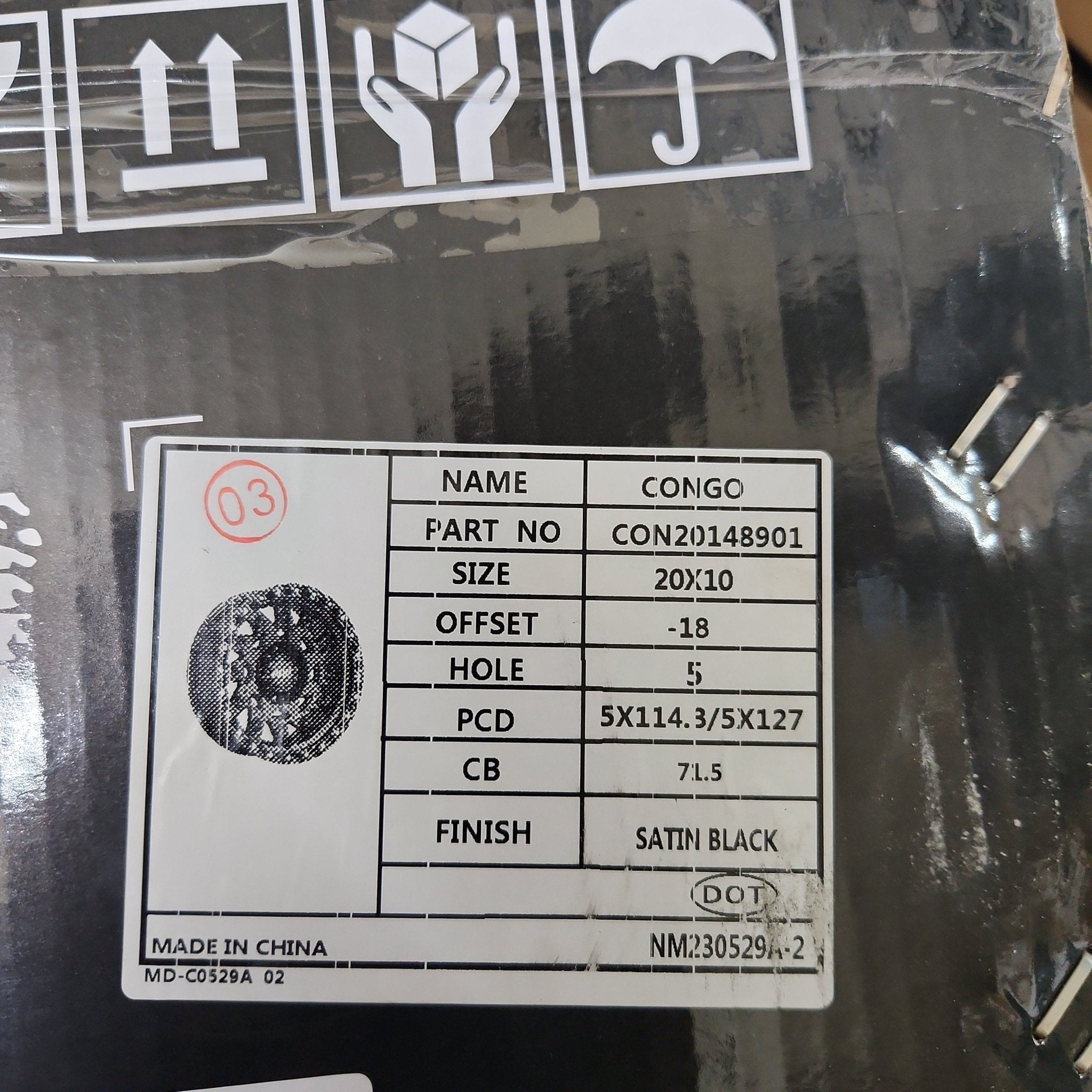 ATW CONGO 5X114.3 5X127 SANTIN BLACK STAINLESS STEEL POINTES - Gun Hill Tire House (WTW - WHOLESALE TIRES & WHEELS)