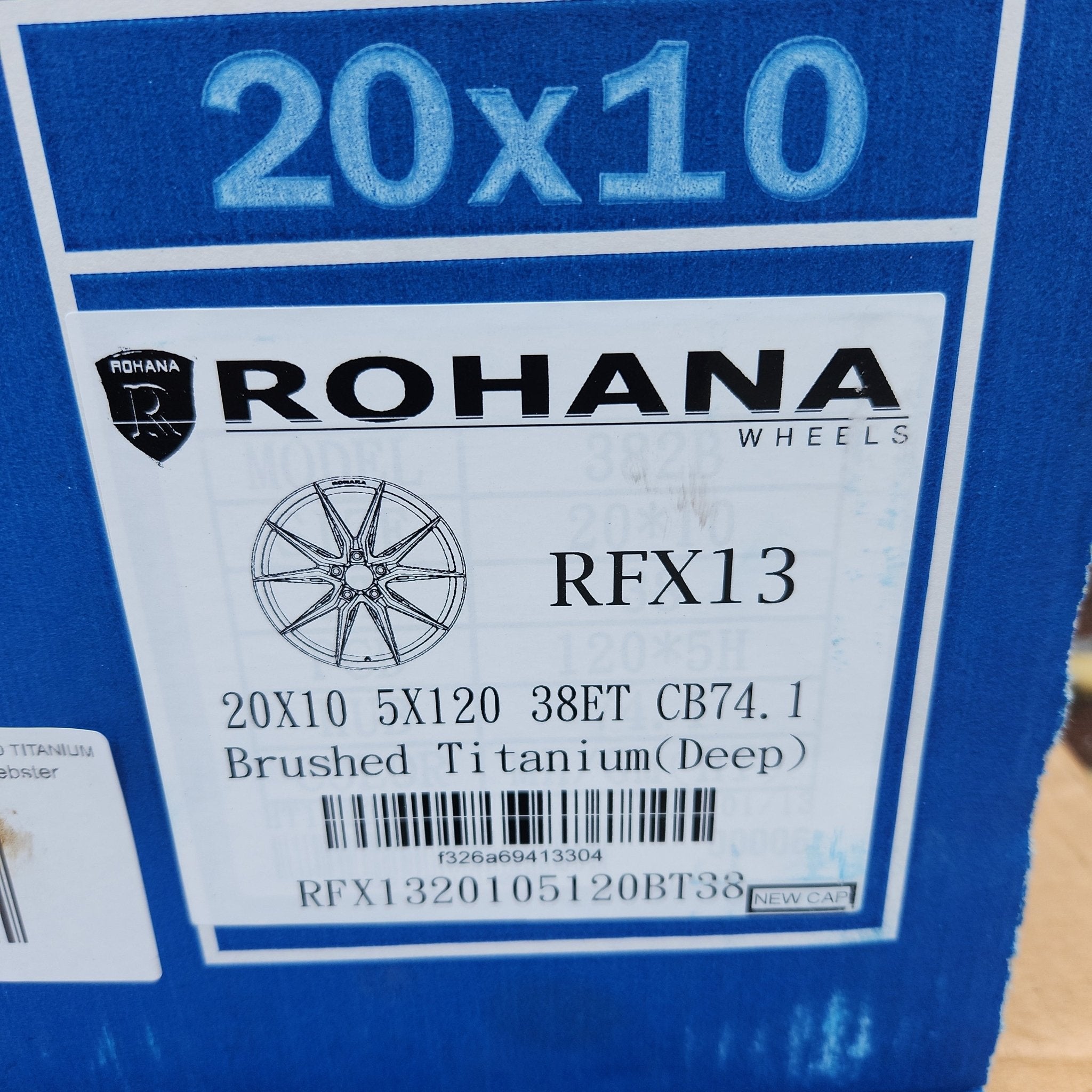 ROHANA RFX13 20x10 5x120 BRUSHED TITANIUM - Gun Hill Tire House (WTW - WHOLESALE TIRES & WHEELS)