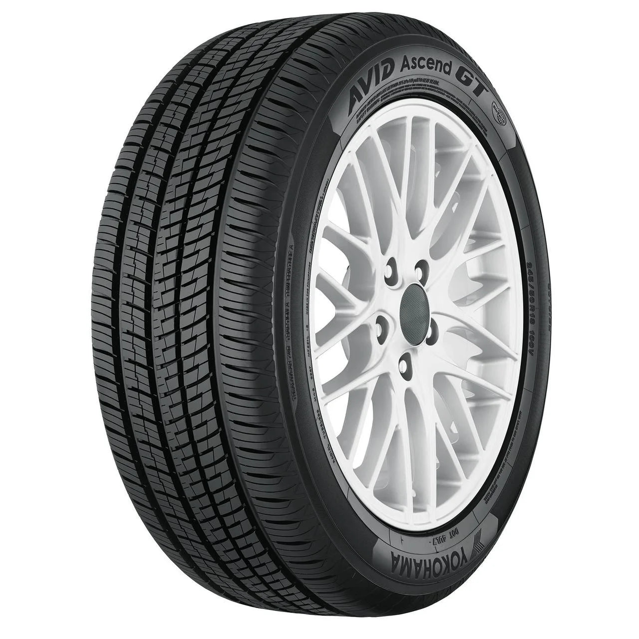 245/50R17 Yokohama Avid Ascend GT 99V BW All Season Tire - Gun Hill Tire House (WTW - WHOLESALE TIRES & WHEELS)