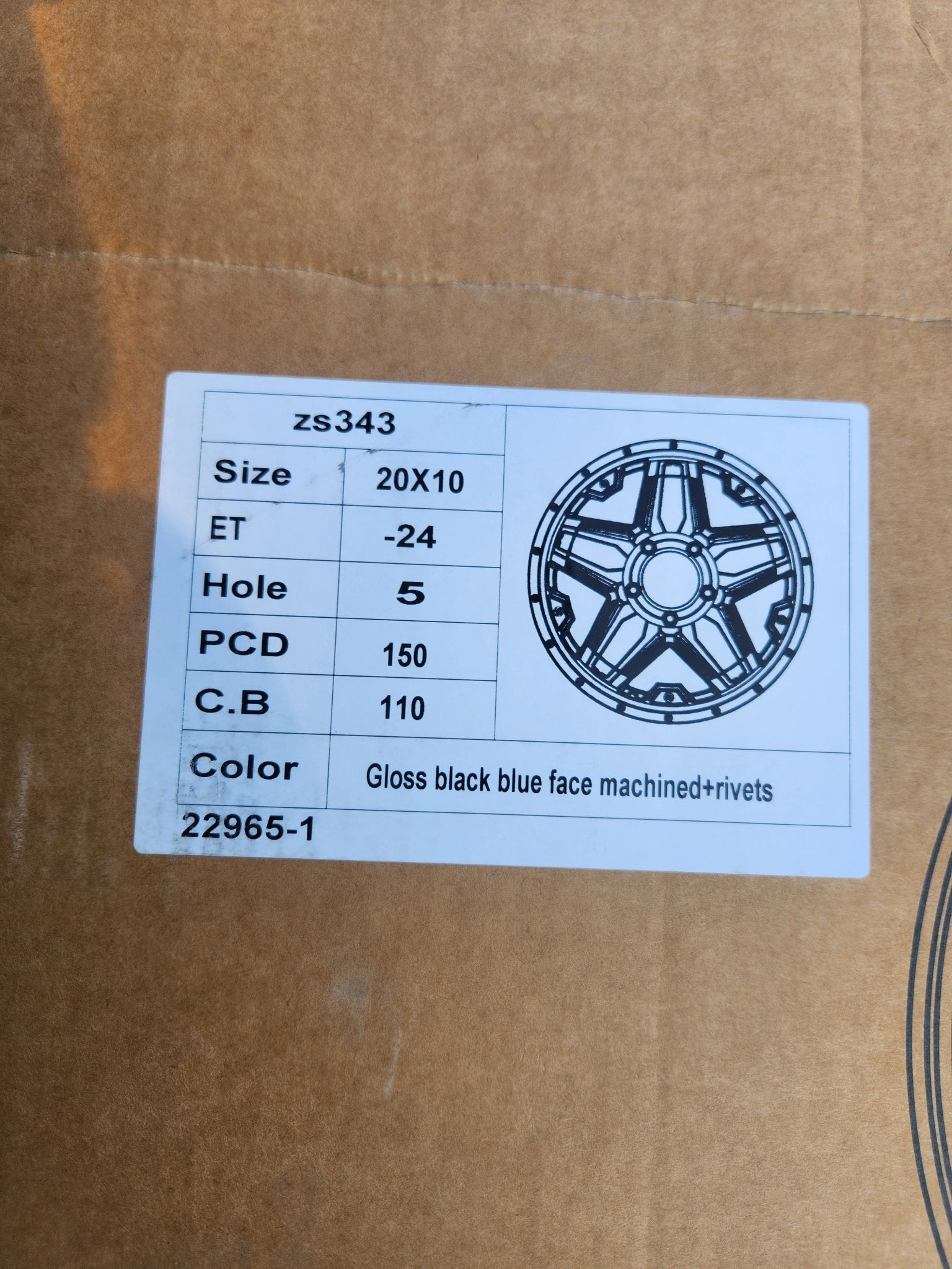 Zs 343 20X10 5X150 PIANO BLACK MACHINED MILLED - Gun Hill Tire House (WTW - WHOLESALE TIRES & WHEELS)