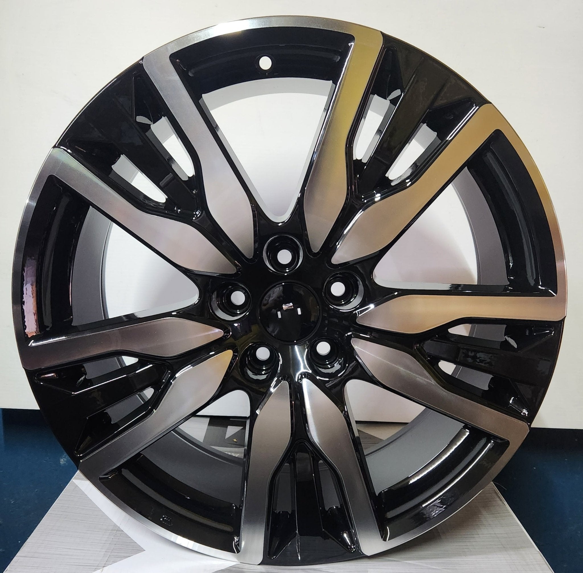 W319 D2030 20x8.0 5x120 BLACK MACHINED FACE - Gun Hill Tire House (WTW - WHOLESALE TIRES & WHEELS)