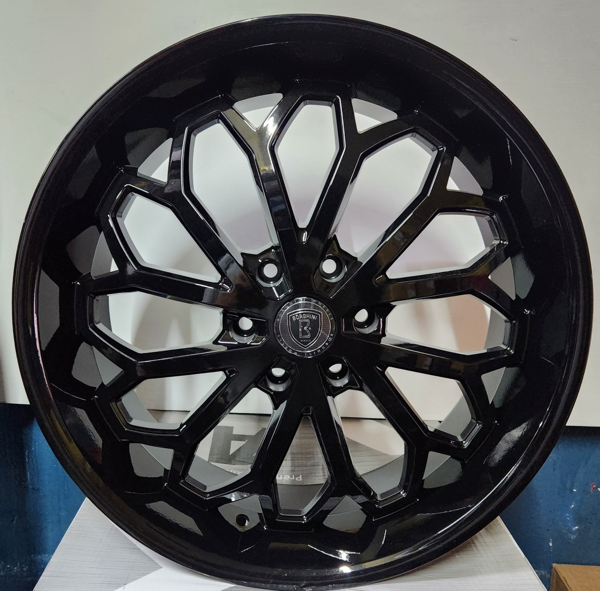 BORGHINI WHEELS B68 22X9.5 6X139.7 BLACK - Gun Hill Tire House (WTW - WHOLESALE TIRES & WHEELS)