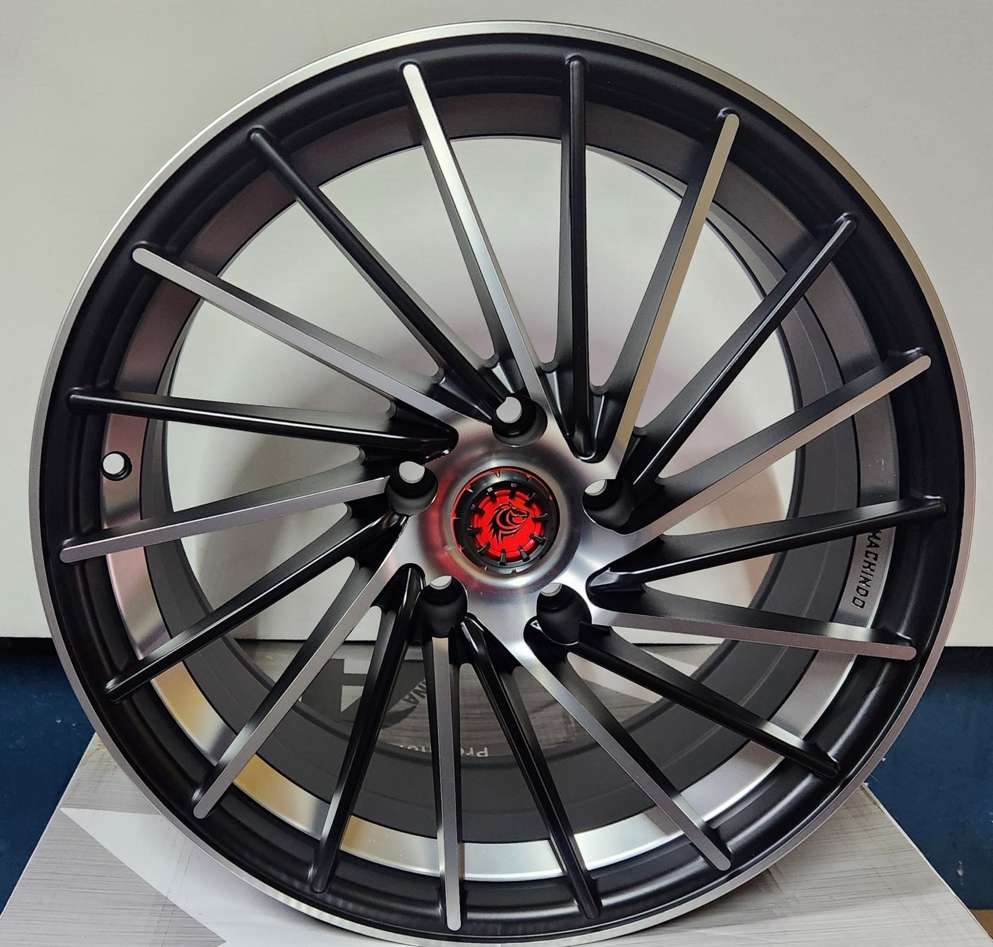 RAPIDASH 189016 18X8.5 5X4.5 MATT BLACK MACHINE FACE+UC - Gun Hill Tire House (WTW - WHOLESALE TIRES & WHEELS)