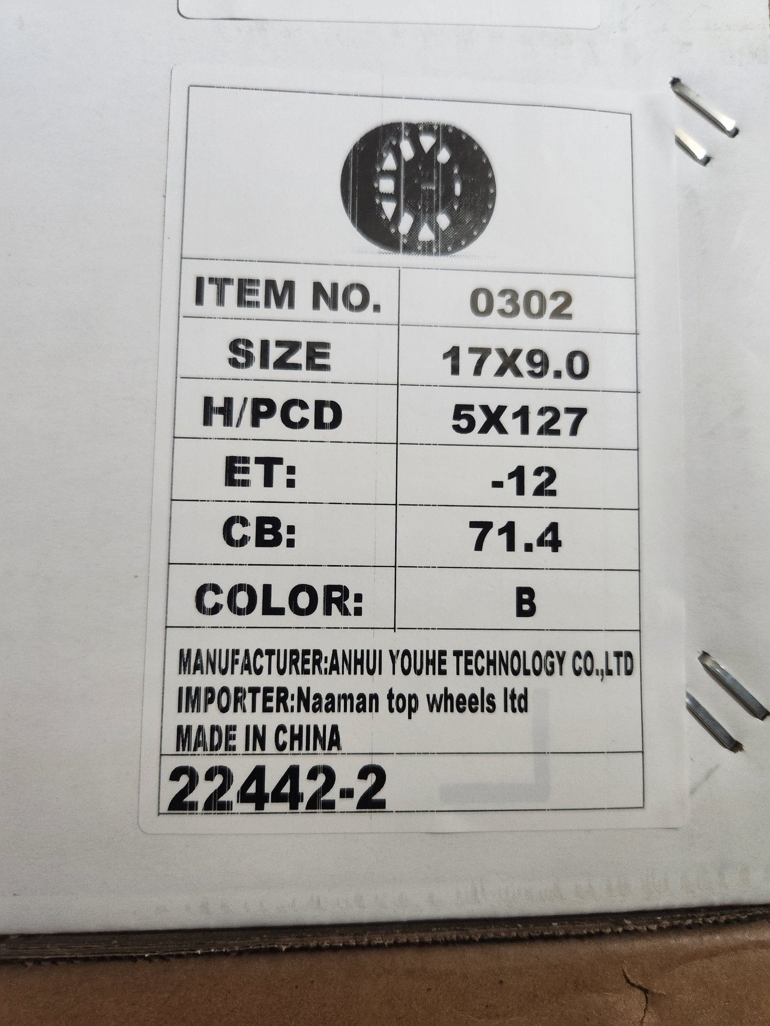OE - 0302 METHOD MR309 STYLE REP 17X9.0 5X27 PIANO BLACK - Gun Hill Tire House (WTW - WHOLESALE TIRES & WHEELS)