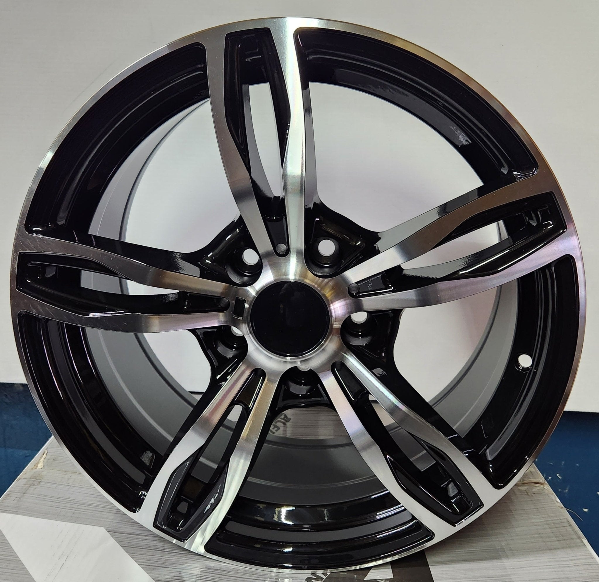 W731 17x8.0 5x120 BLACK MACHINED FACE - Gun Hill Tire House (WTW - WHOLESALE TIRES & WHEELS)