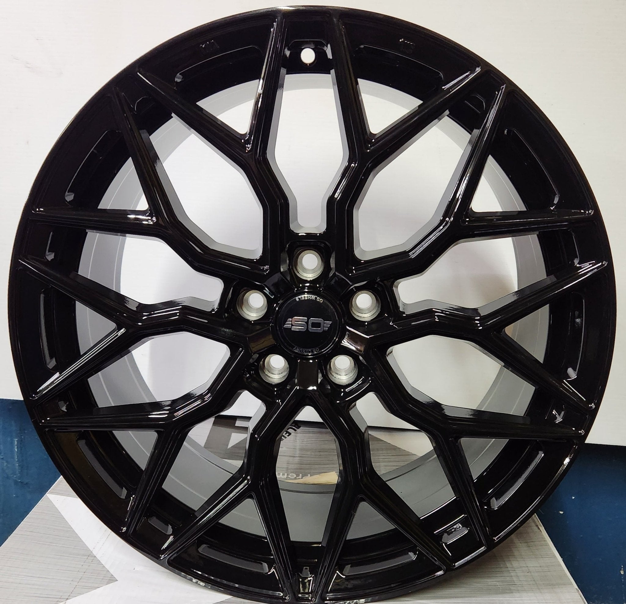 OE 0319 HF - 2 REP 19X8.5 5X112 PIANO BLACK - Gun Hill Tire House (WTW - WHOLESALE TIRES & WHEELS)