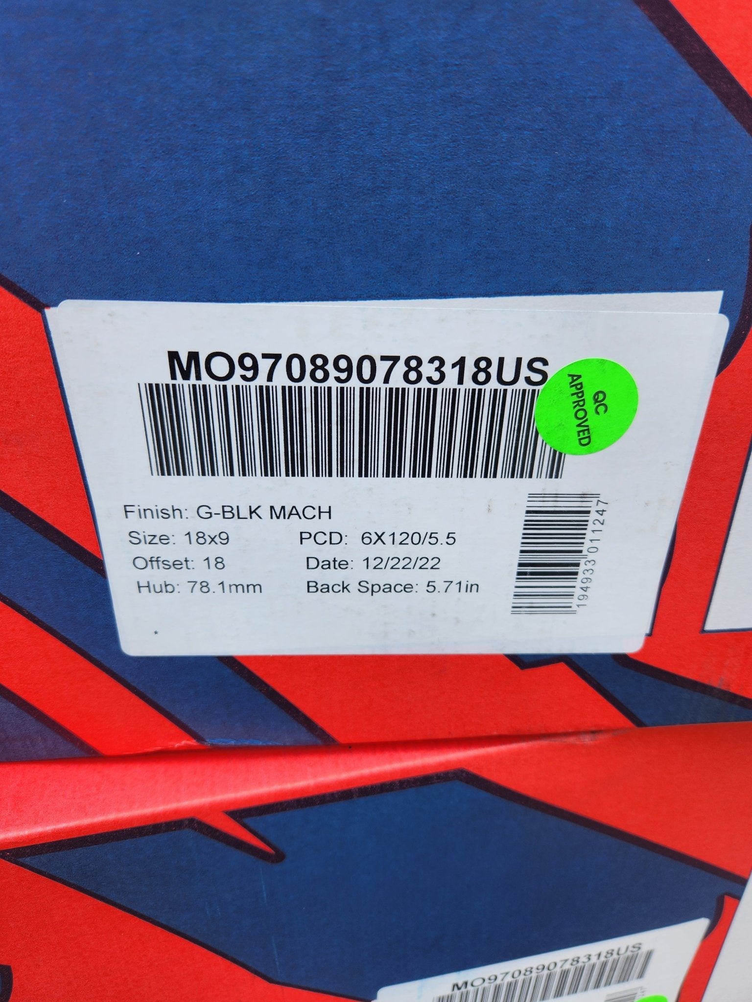 MOTO 0970 18X9 6X120 GLOSS BLACK - Gun Hill Tire House (WTW - WHOLESALE TIRES & WHEELS)