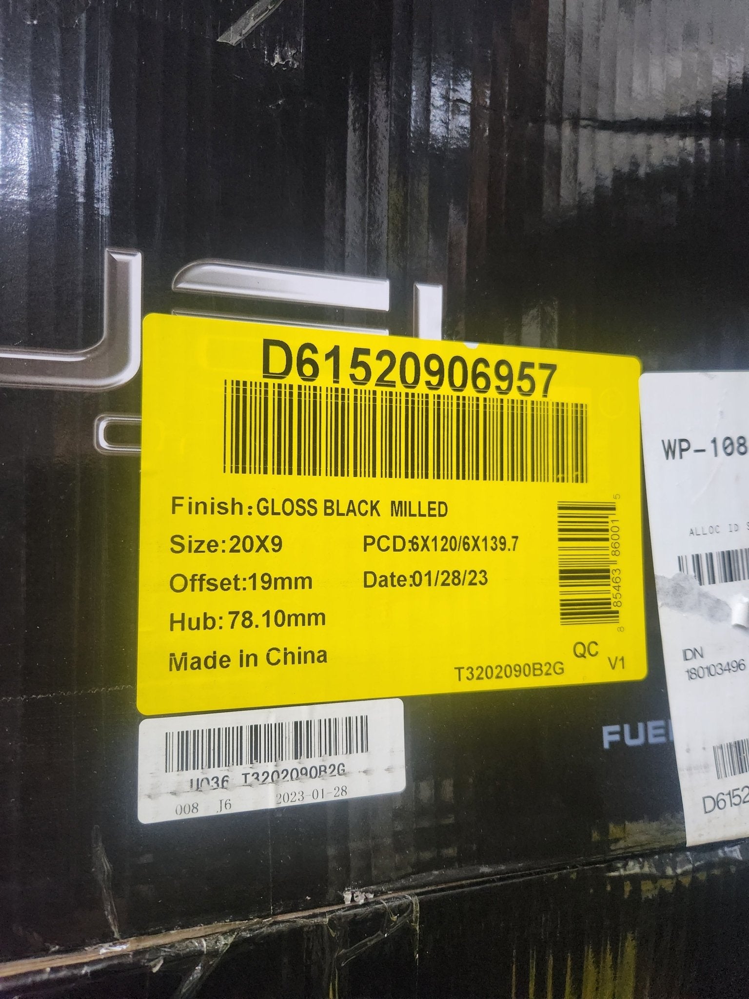 FUEL D61 20X9 6X120 6X139.7 GLOSS BLACK MILLED - Gun Hill Tire House (WTW - WHOLESALE TIRES & WHEELS)