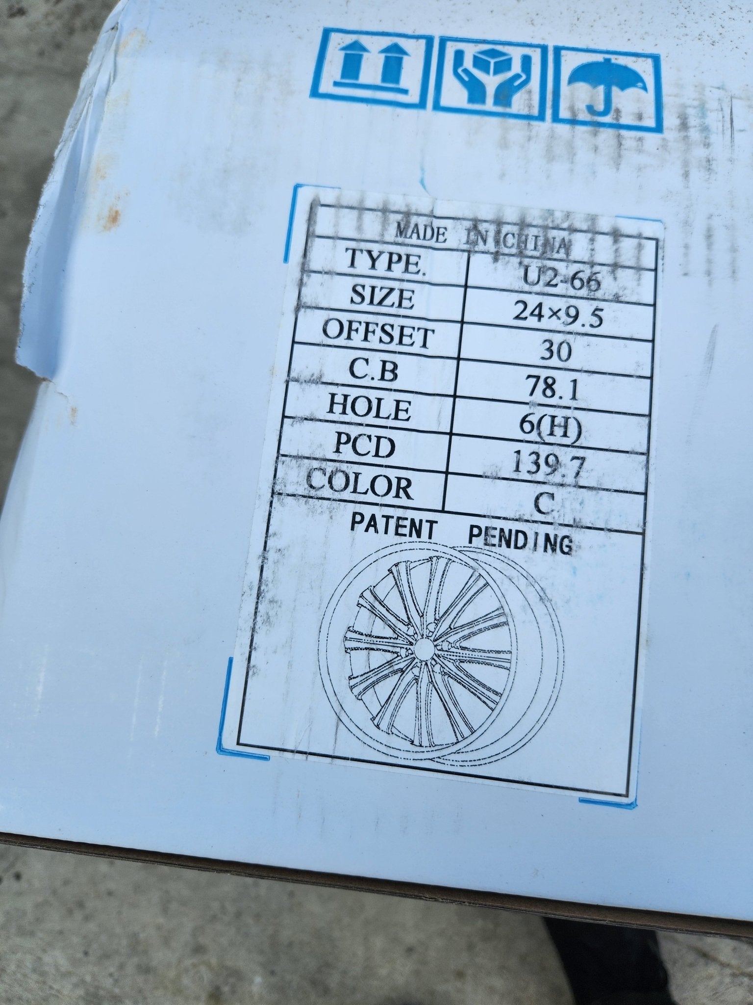 U266 24X9.5 6X139.7 CHROME - Gun Hill Tire House (WTW - WHOLESALE TIRES & WHEELS)