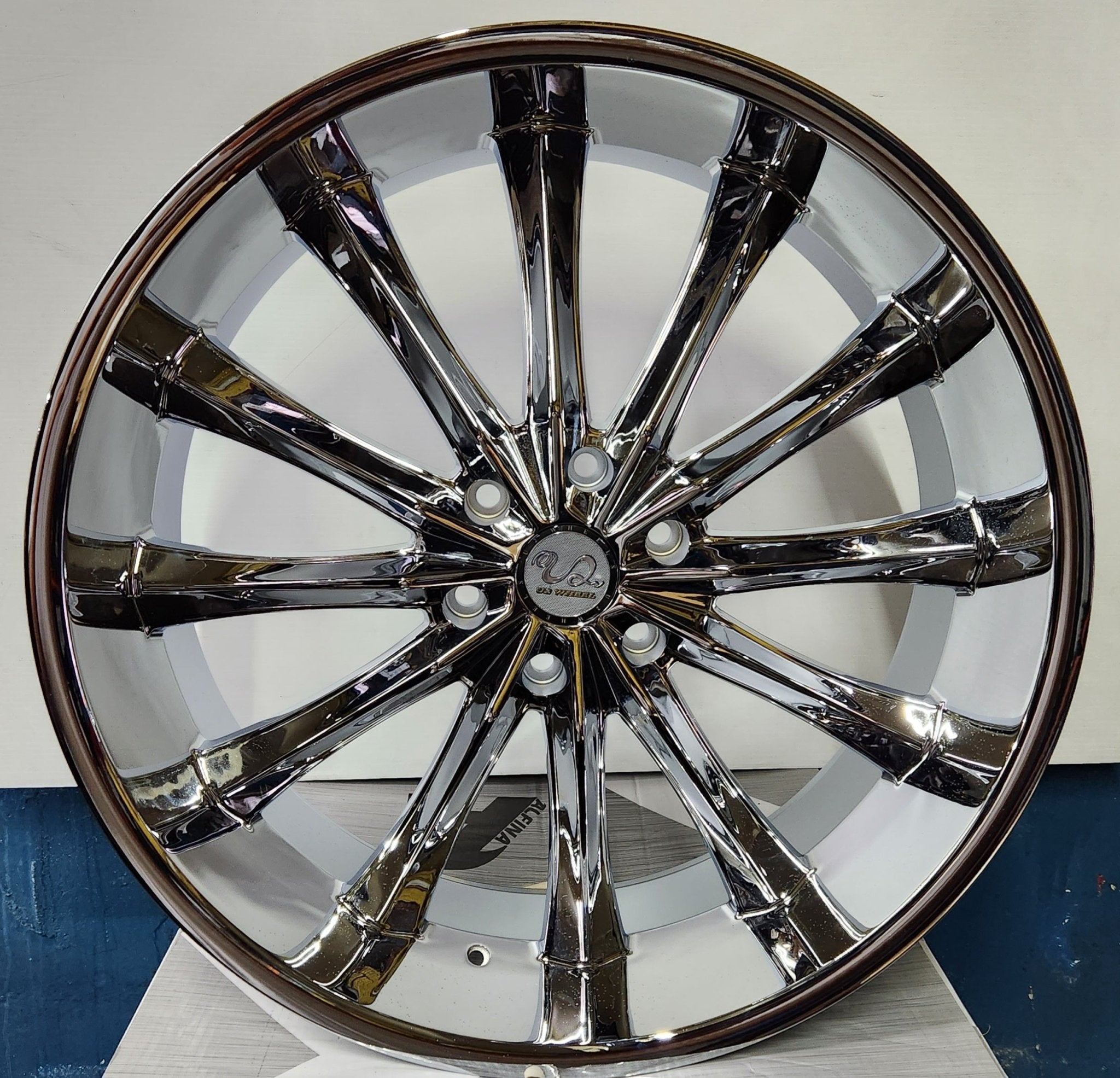 U266 24X9.5 6X139.7 CHROME - Gun Hill Tire House (WTW - WHOLESALE TIRES & WHEELS)