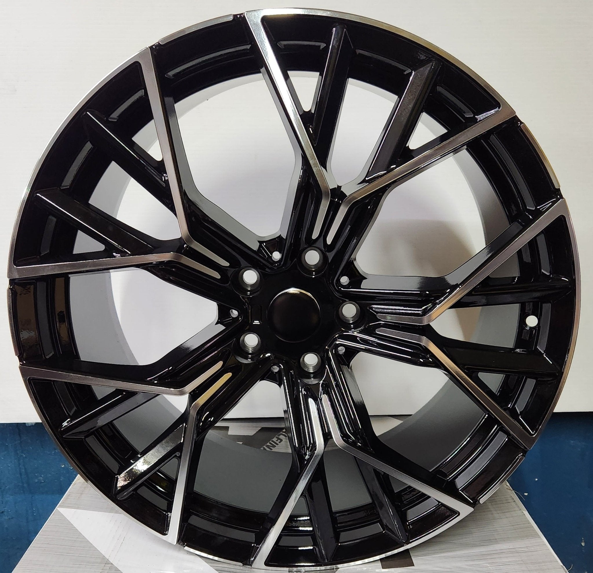 777 WHEELS 20X8.5 5X120 BLACK MACHINED FACE - Gun Hill Tire House (WTW - WHOLESALE TIRES & WHEELS)
