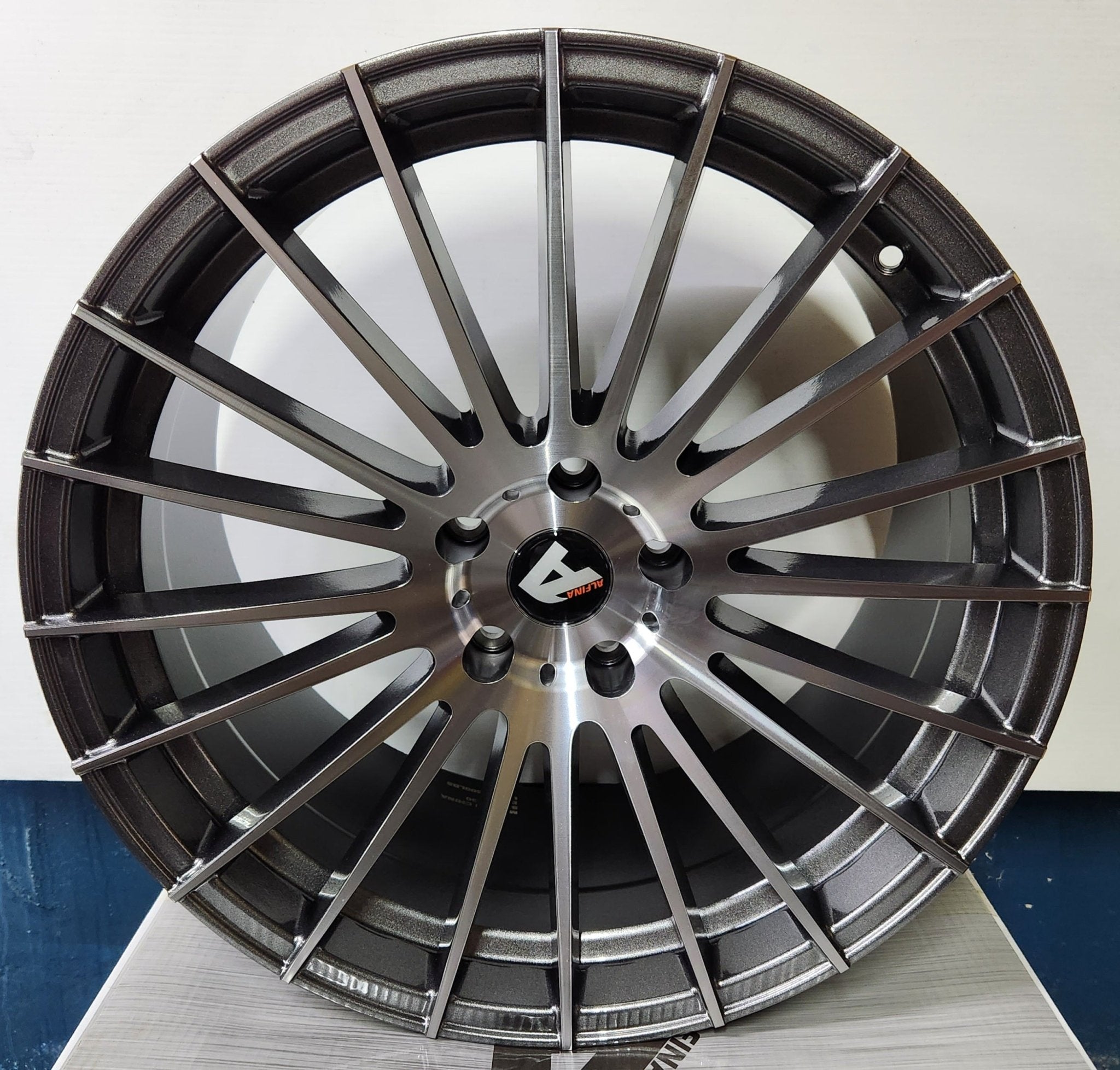 ALFINA AF305 20X10 5X120 GLOSS GUNMETAL MACHINED FACE - Gun Hill Tire House (WTW - WHOLESALE TIRES & WHEELS)