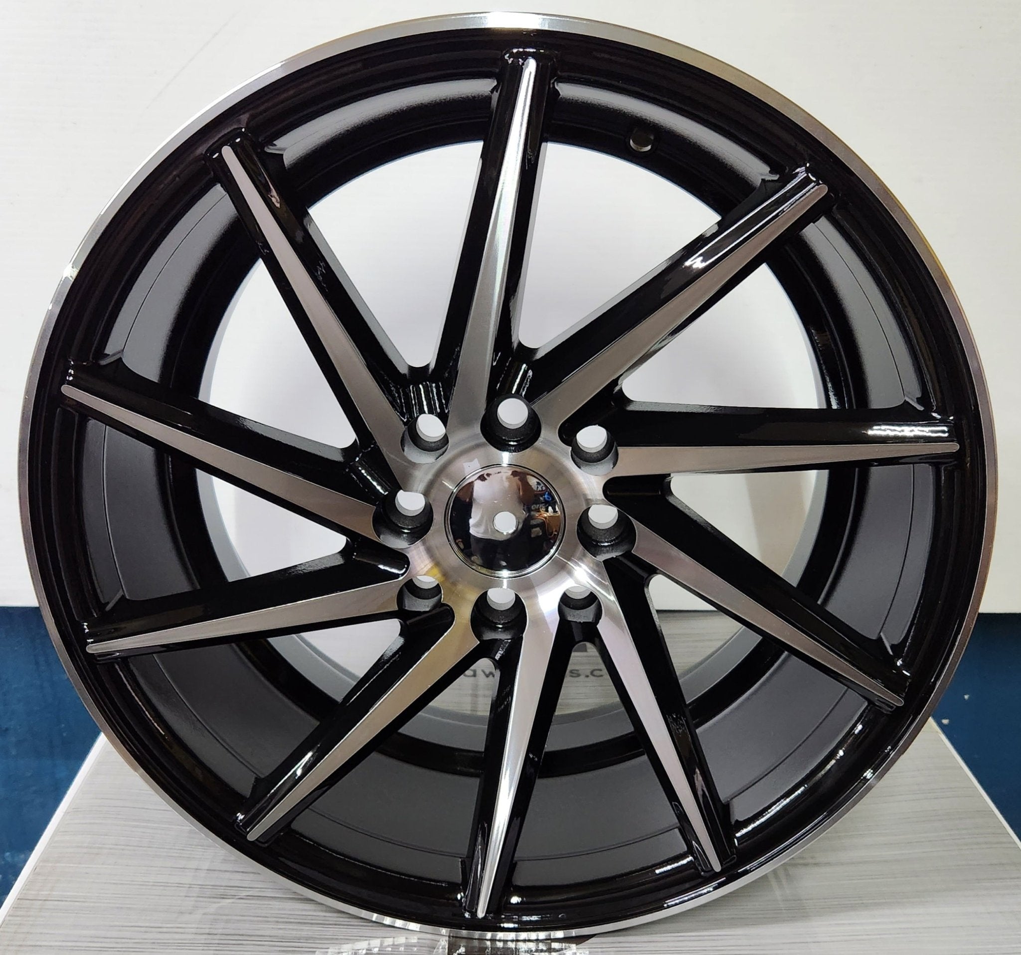RAPIDASH RD21 16X7.25 4X100 4X114.3 PIANO BLACK MACHINED FACE - Gun Hill Tire House (WTW - WHOLESALE TIRES & WHEELS)