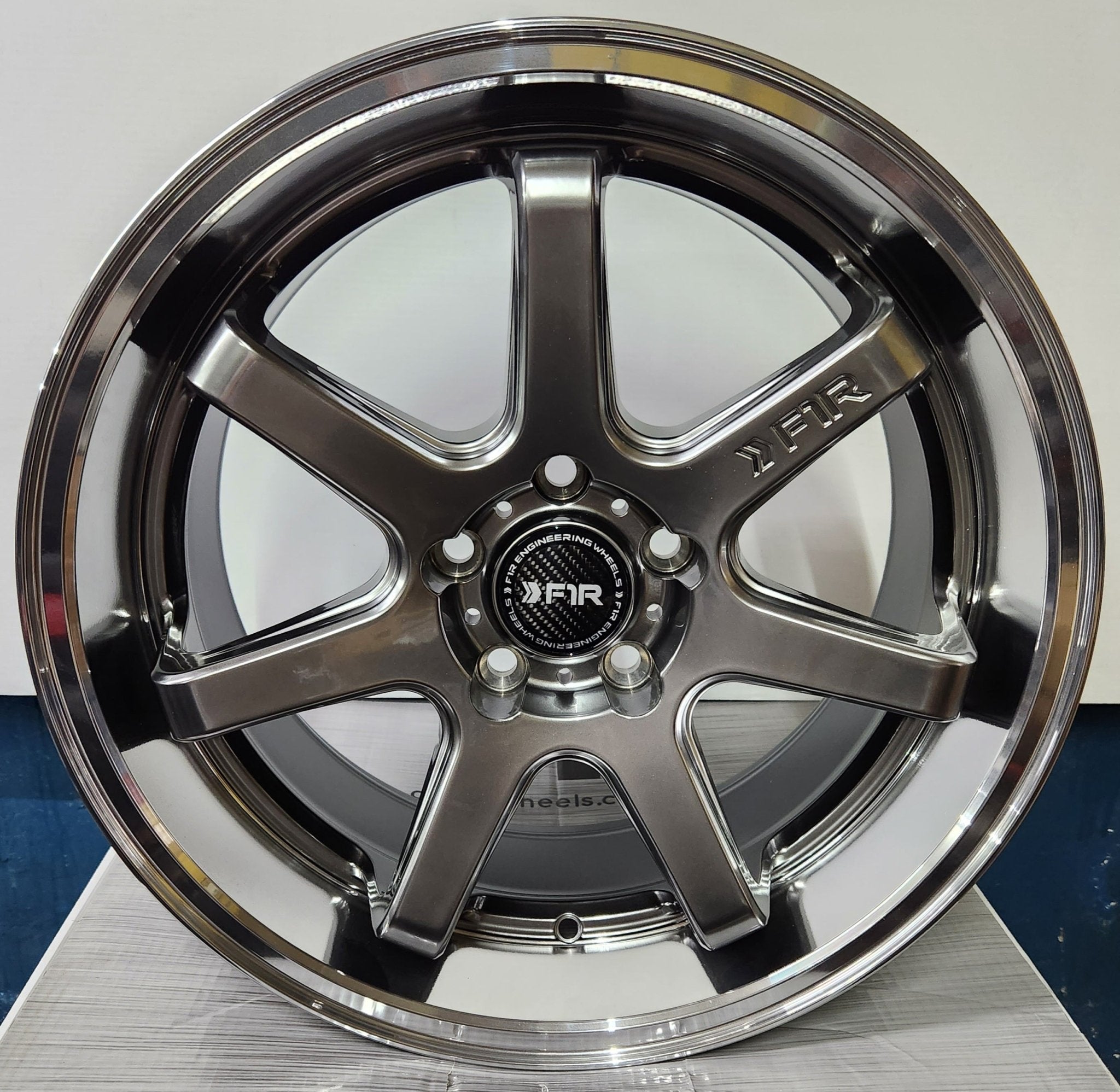 F1R FC7 18X8.5 5X114.3 HYPER BLACK - Gun Hill Tire House (WTW - WHOLESALE TIRES & WHEELS)