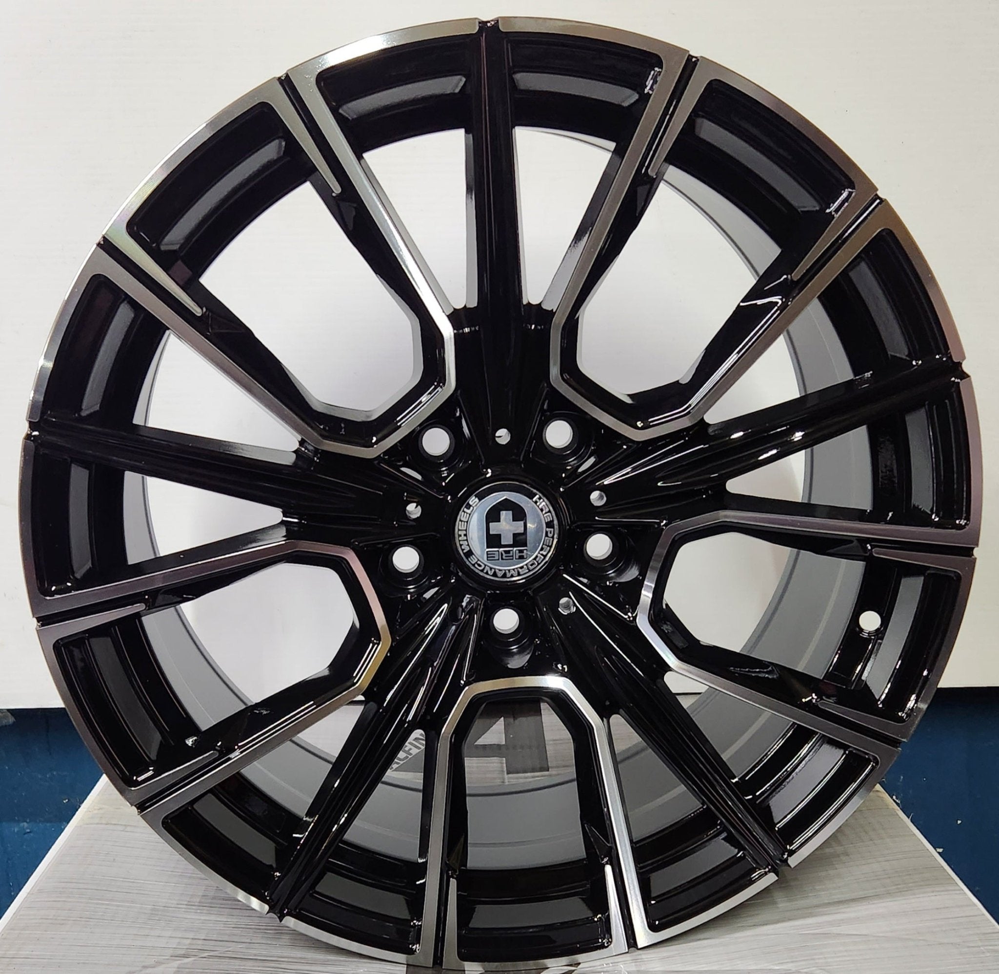 OE X181070 18X8.0 5X120 BLACK MACHINED FACE - Gun Hill Tire House (WTW - WHOLESALE TIRES & WHEELS)