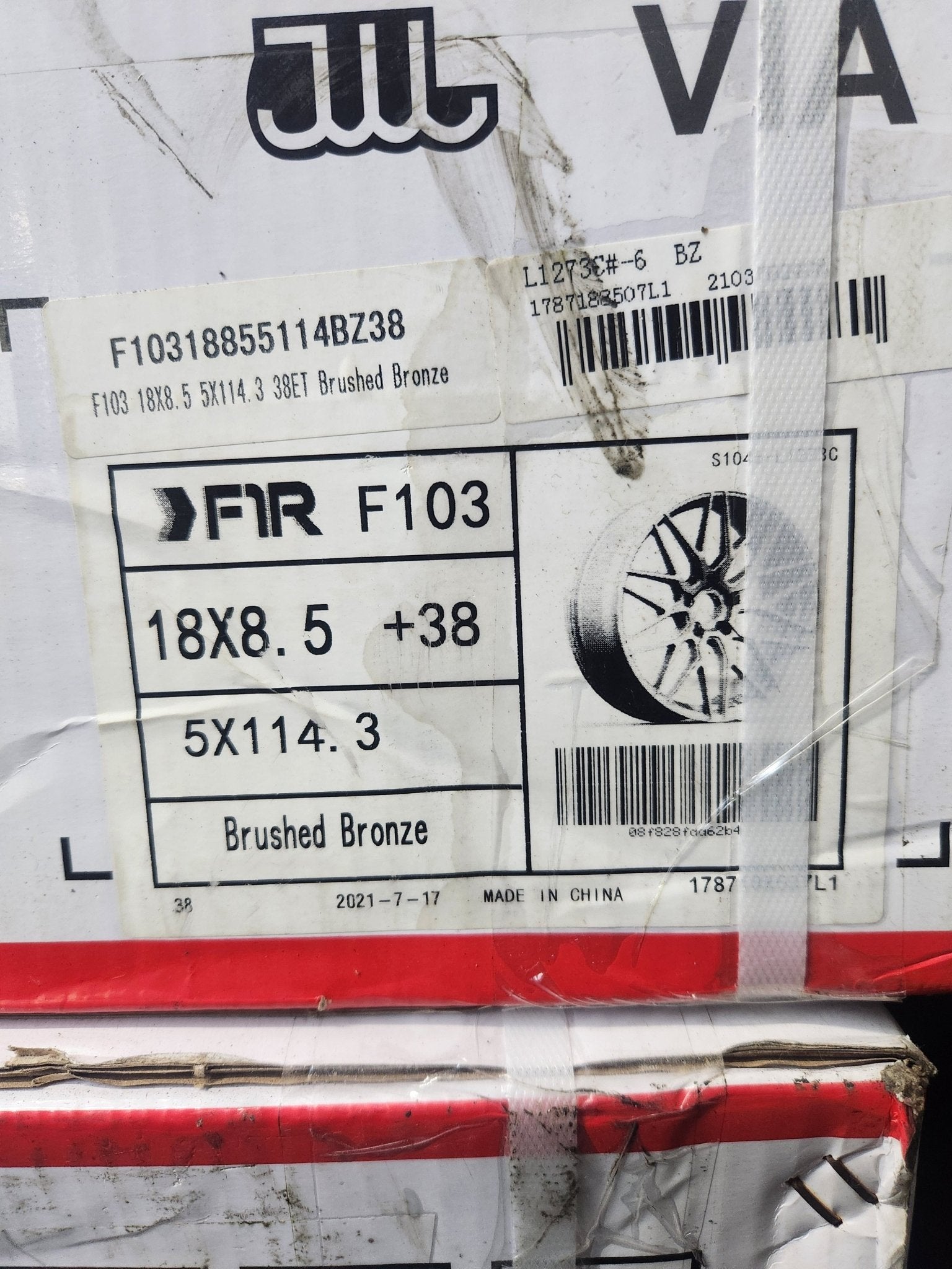 FR F103 18X8.5 5X114.3 BRUSHED BRONZE - Gun Hill Tire House (WTW - WHOLESALE TIRES & WHEELS)