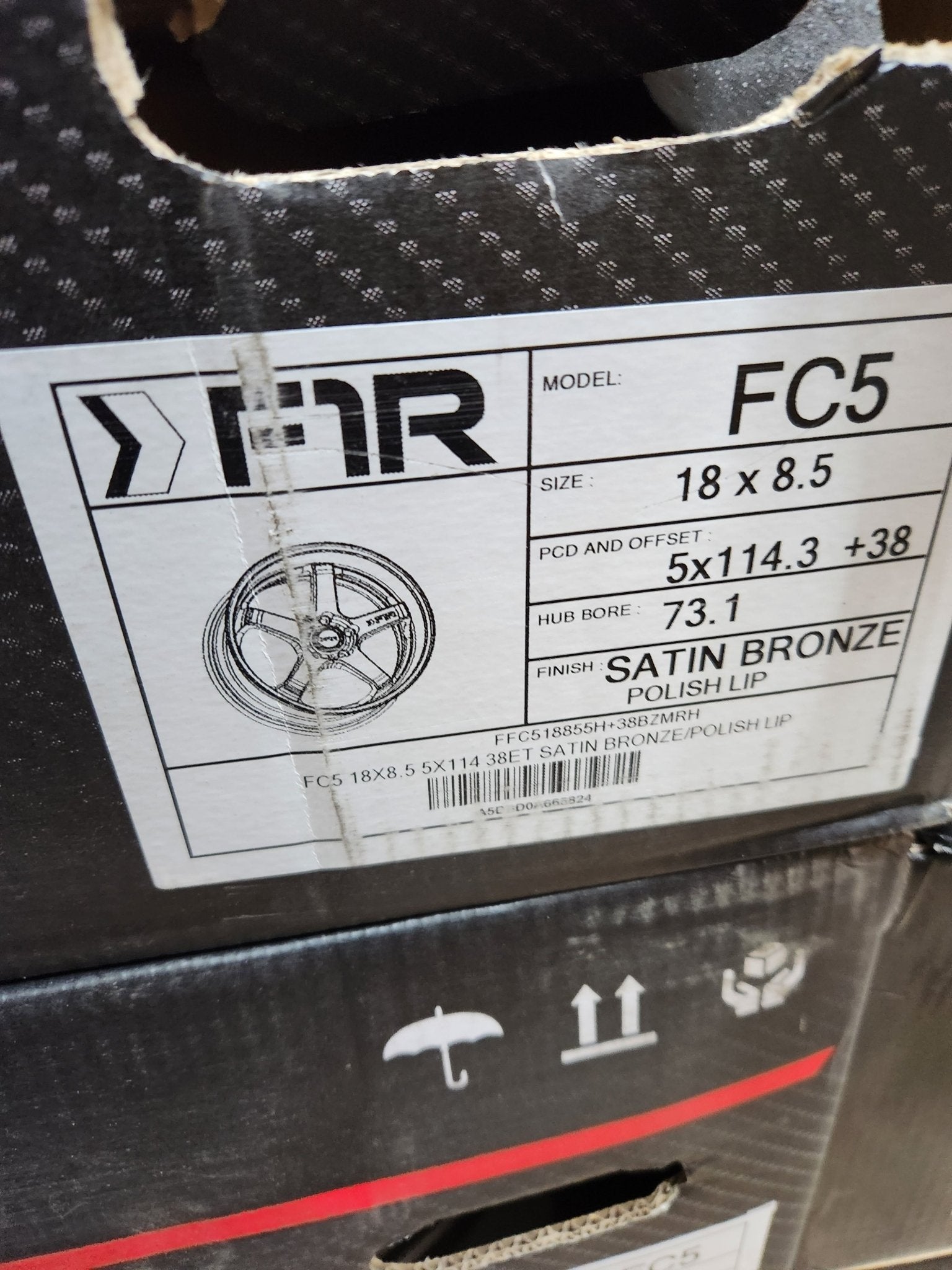 F1R FC5 18X8.5 5X114.3 SATIN BRONZE - Gun Hill Tire House (WTW - WHOLESALE TIRES & WHEELS)