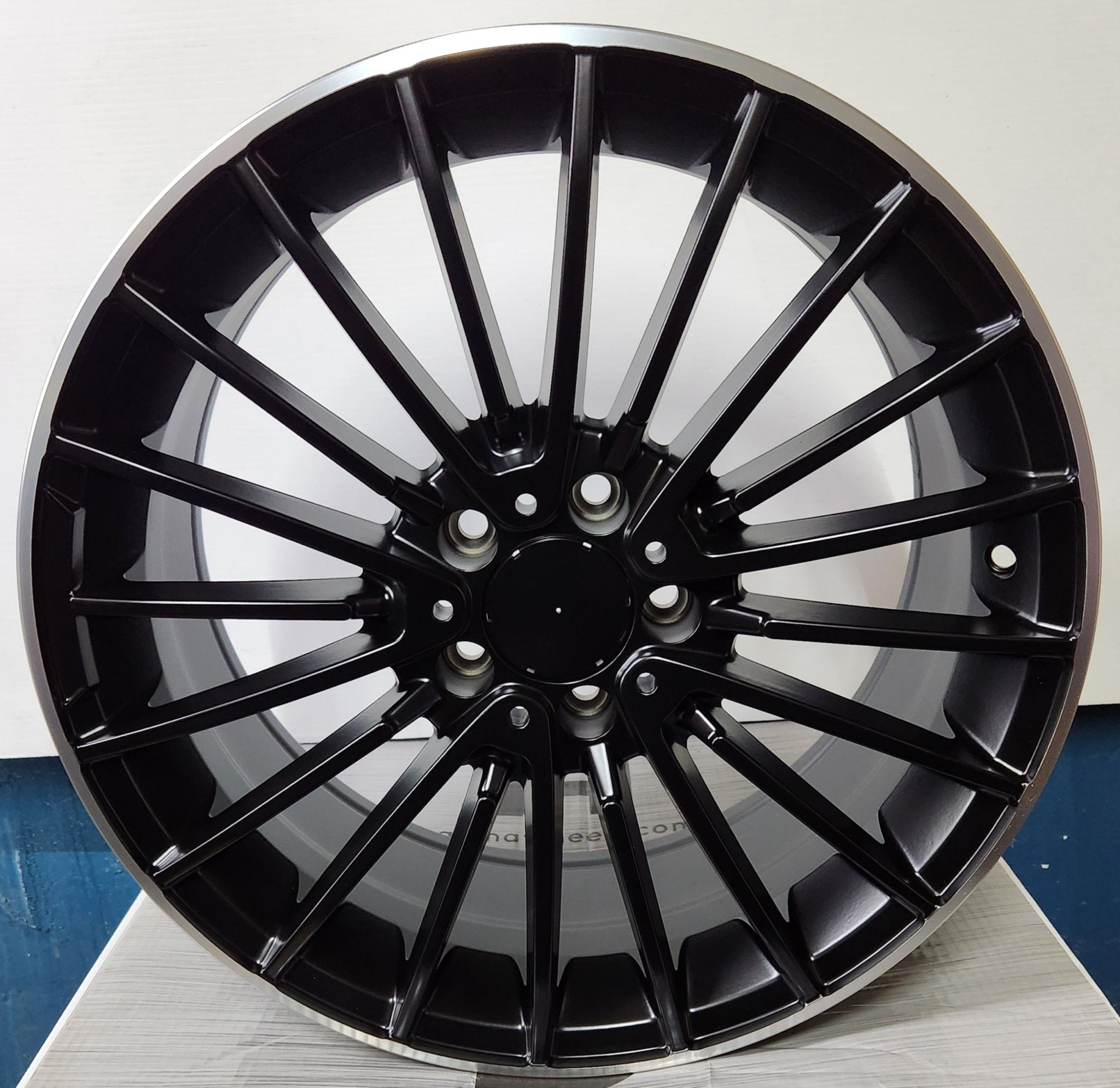 OE 0235 18X8.5 5X112 MATTE BLACK MACHINED LIPS - Gun Hill Tire House (WTW - WHOLESALE TIRES & WHEELS)