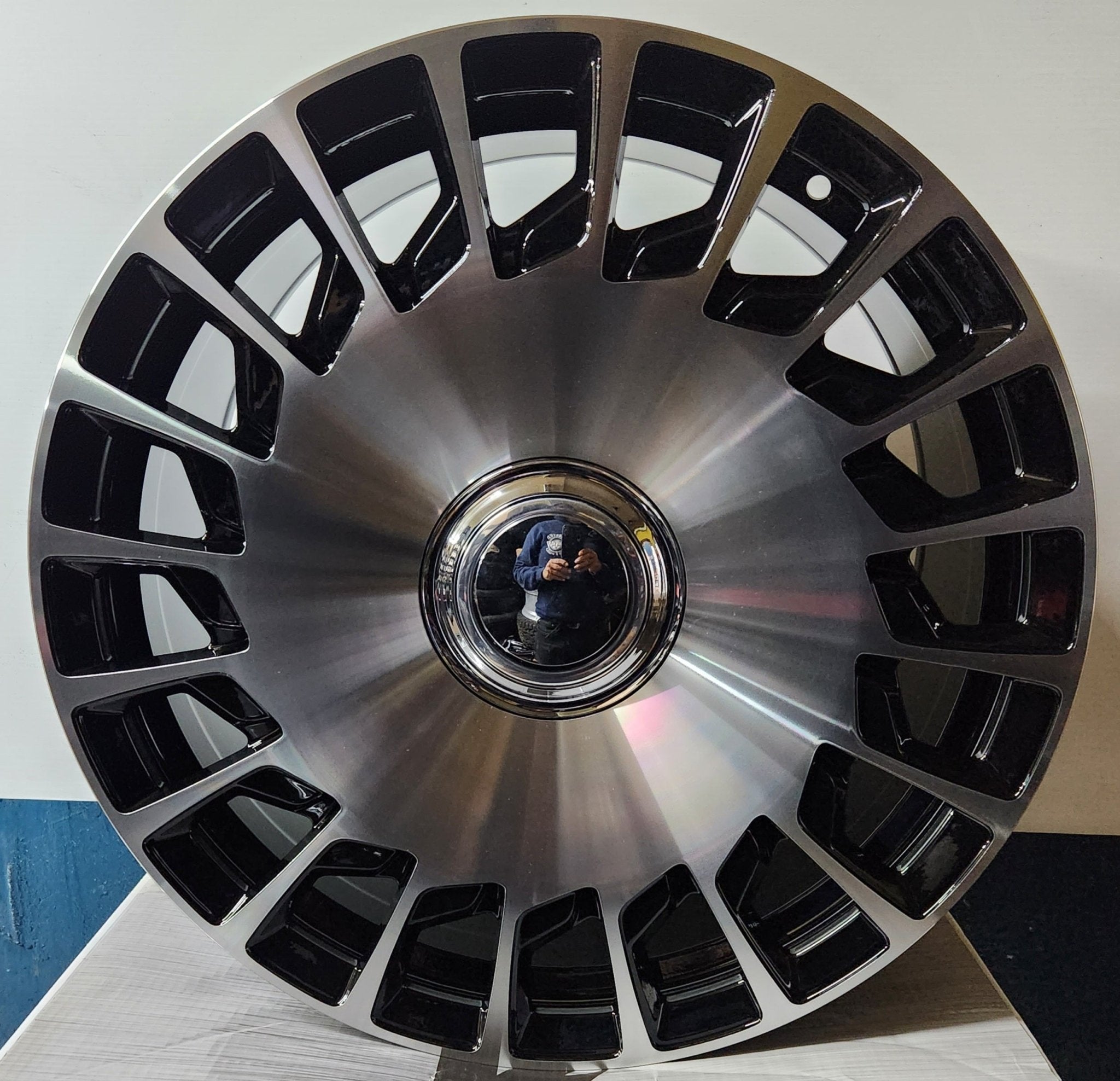 OE304 20x9.5 5x112 GLOSS BLACK MACHINED FACE - Gun Hill Tire House (WTW - WHOLESALE TIRES & WHEELS)