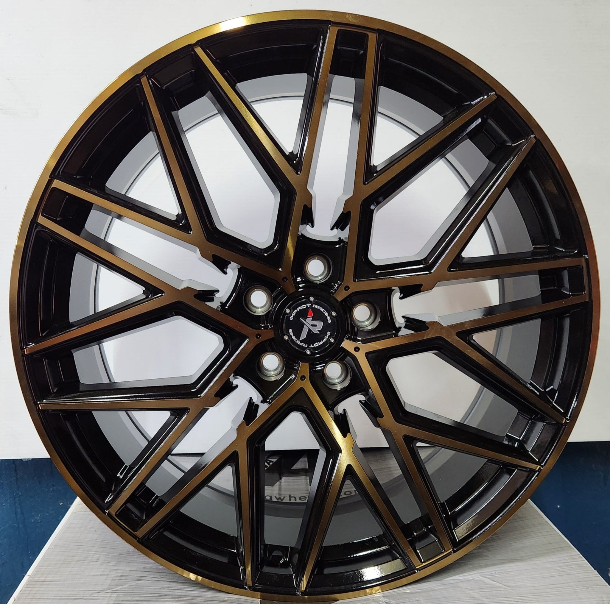 IMPACT RACING 602 20X8.5 5X4.5 GLOSS BLACK WITH BRONZE MACHINE FACE - Gun Hill Tire House (WTW - WHOLESALE TIRES & WHEELS)