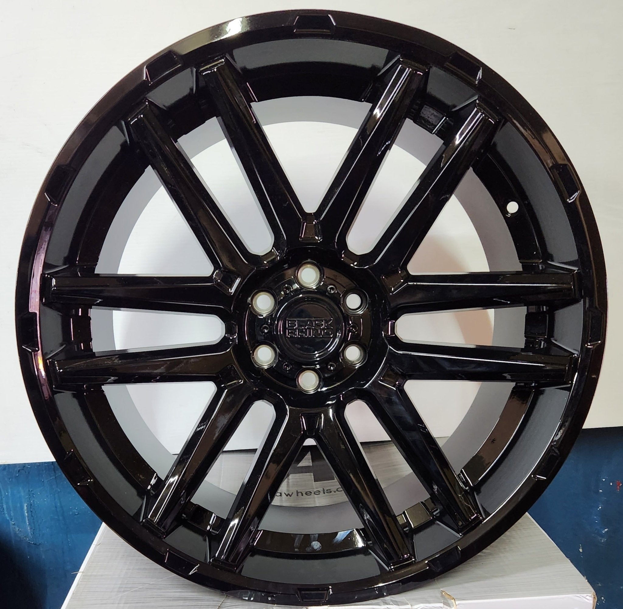 BLACK RHINO TOMAHAWK 22X10 6X120 GLOSS BLACK - Gun Hill Tire House (WTW - WHOLESALE TIRES & WHEELS)