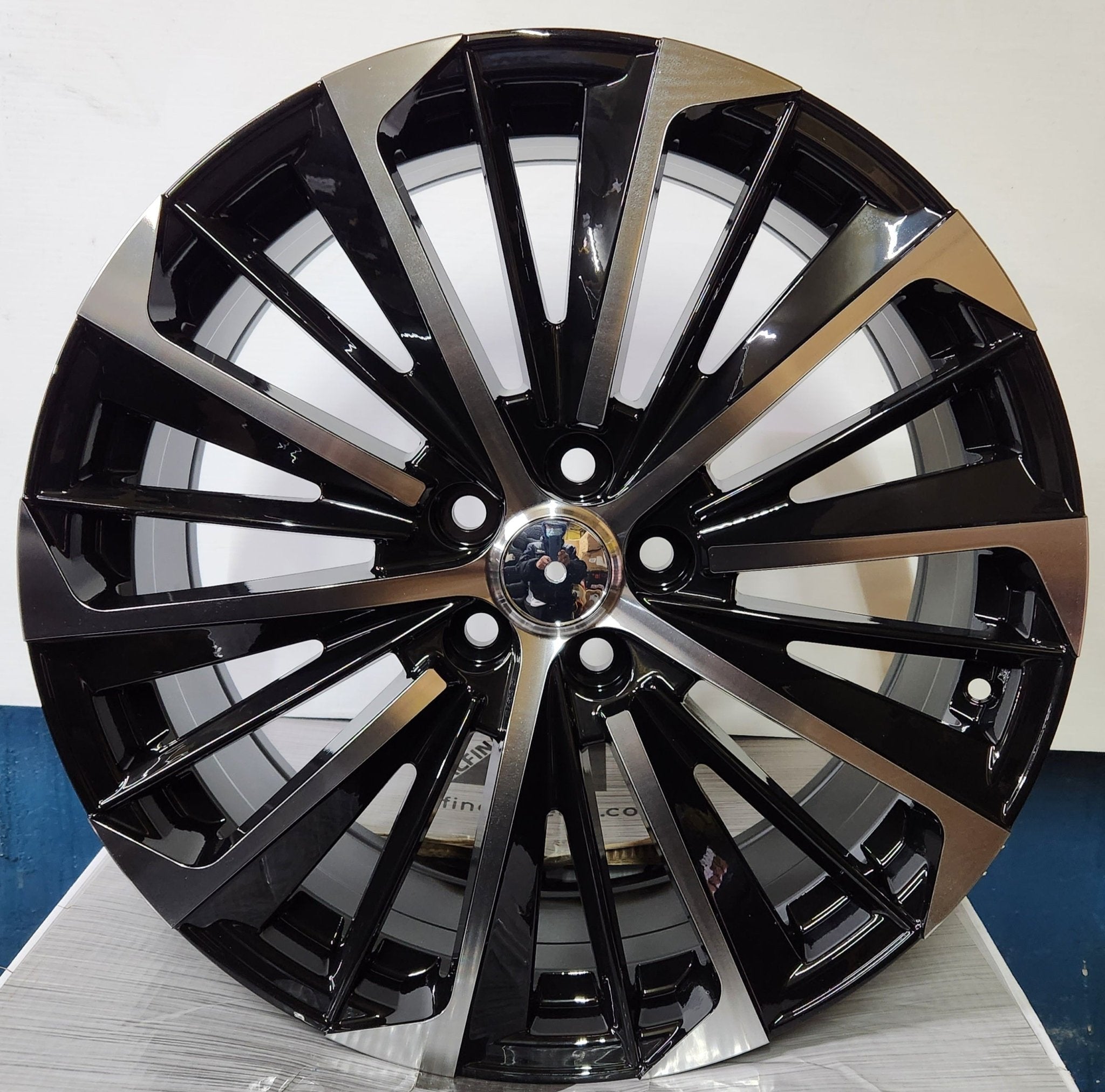 U110 WHEELS 20x7.5 5x114.3 BLACK MACHINED FACE - Gun Hill Tire House (WTW - WHOLESALE TIRES & WHEELS)