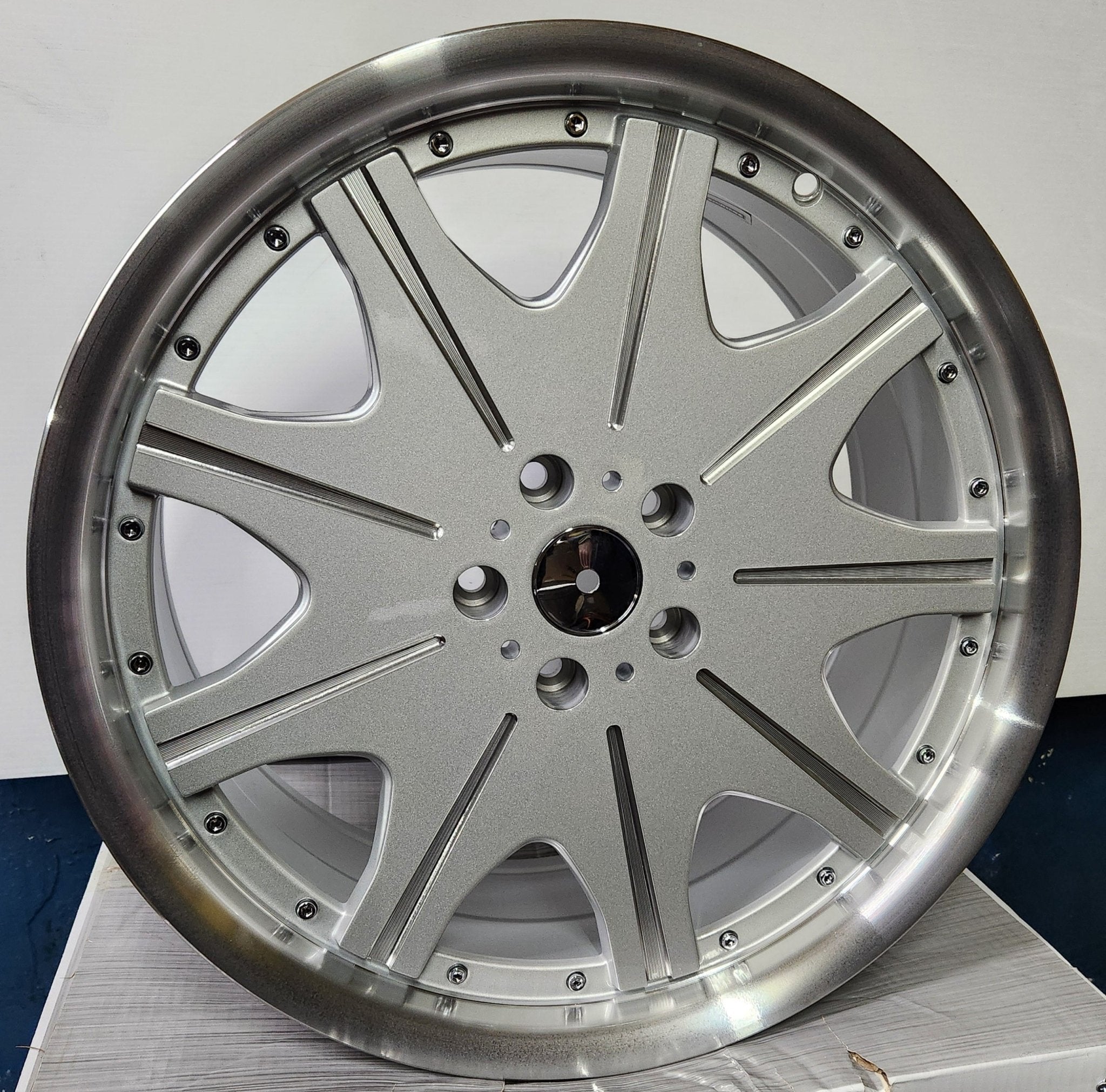 OE - 10364 19x8.5 5x112 5X114.3 SILVER MACHINED FACE AND LIP - Gun Hill Tire House (WTW - WHOLESALE TIRES & WHEELS)