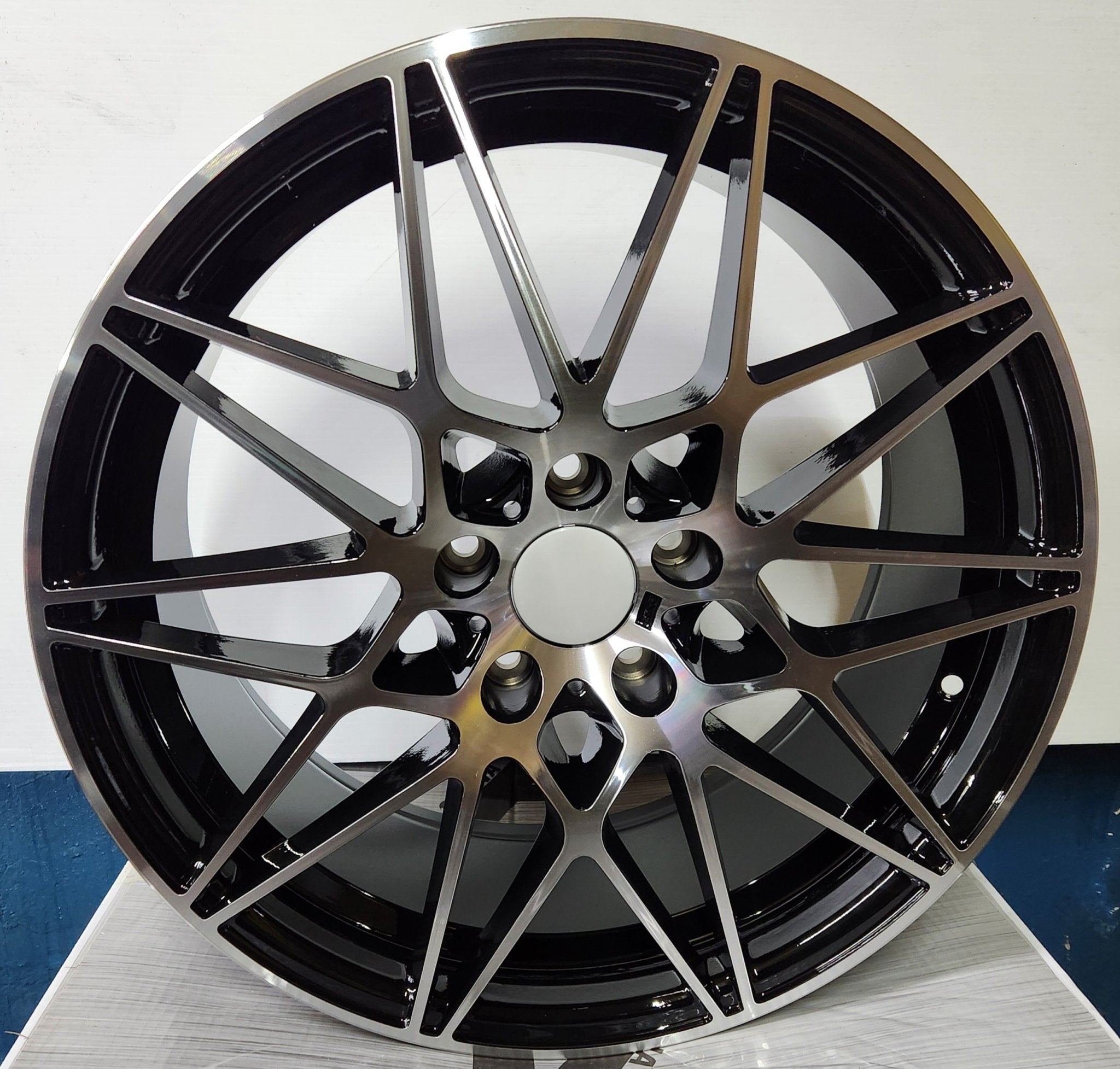 OE - 0173 666M 19x9.5 5x120 BLACK MACHINED FACE - Gun Hill Tire House (WTW - WHOLESALE TIRES & WHEELS)