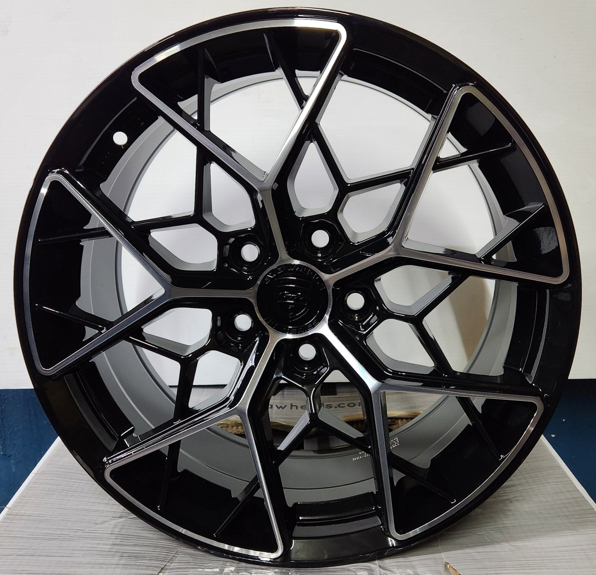 GWG NS2 17x7.5 5x120 GLOSS BLACK MACHINED FACE - Gun Hill Tire House (WTW - WHOLESALE TIRES & WHEELS)