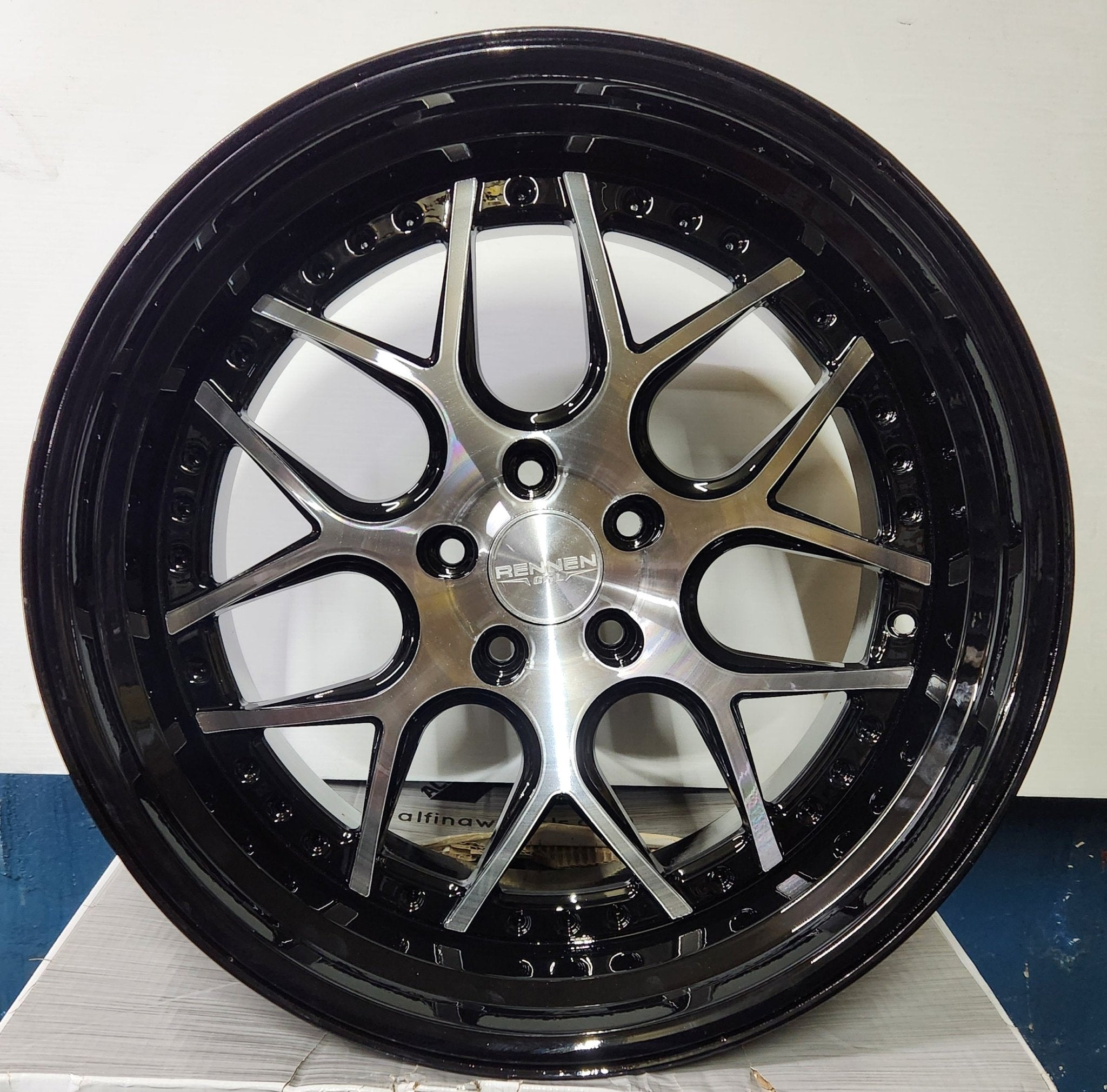 RENNEN CSL - 2 20X10 5X120 BLACK MACHINE - Gun Hill Tire House (WTW - WHOLESALE TIRES & WHEELS)