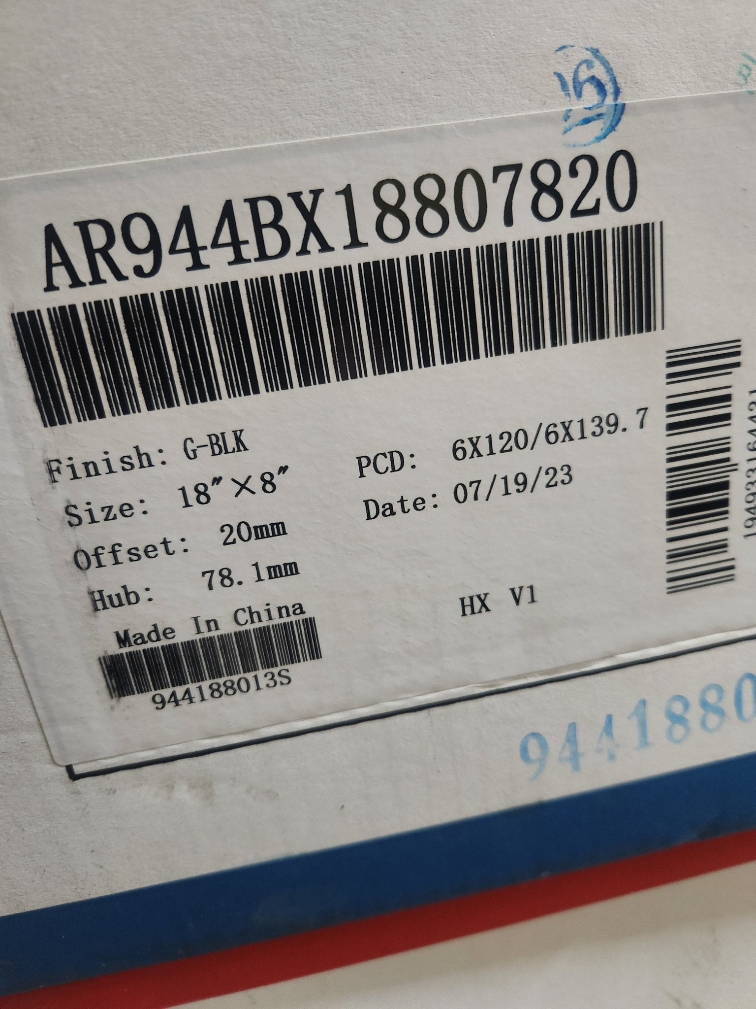 AR944 18X8 6X120 6X139.7 GLOSS BLACK - Gun Hill Tire House (WTW - WHOLESALE TIRES & WHEELS)