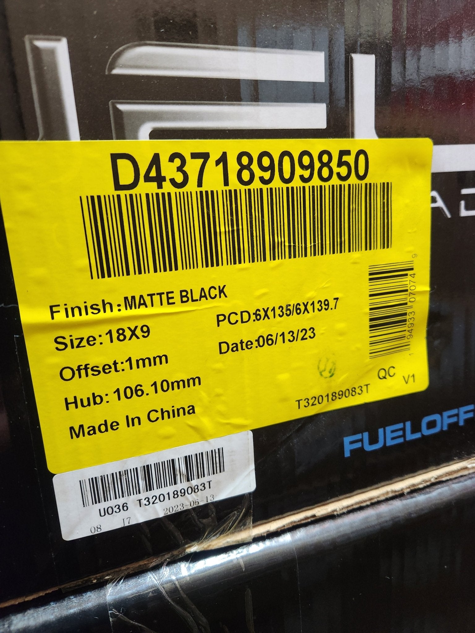 D437 CONTRA 18x9 6x135 6x139.7 MATTE BLACK - Gun Hill Tire House (WTW - WHOLESALE TIRES & WHEELS)