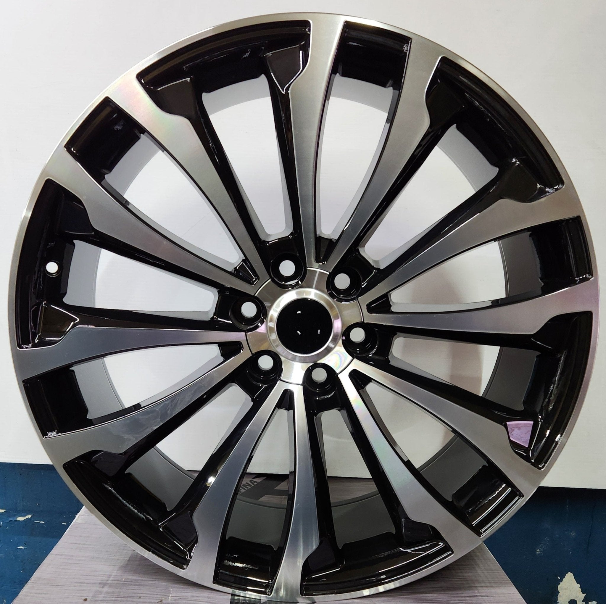 WEOE - TOY 10143 NEW PRADO 24X9 6X139.7 MACHINE FACE GLOSS BLACK - Gun Hill Tire House (WTW - WHOLESALE TIRES & WHEELS)