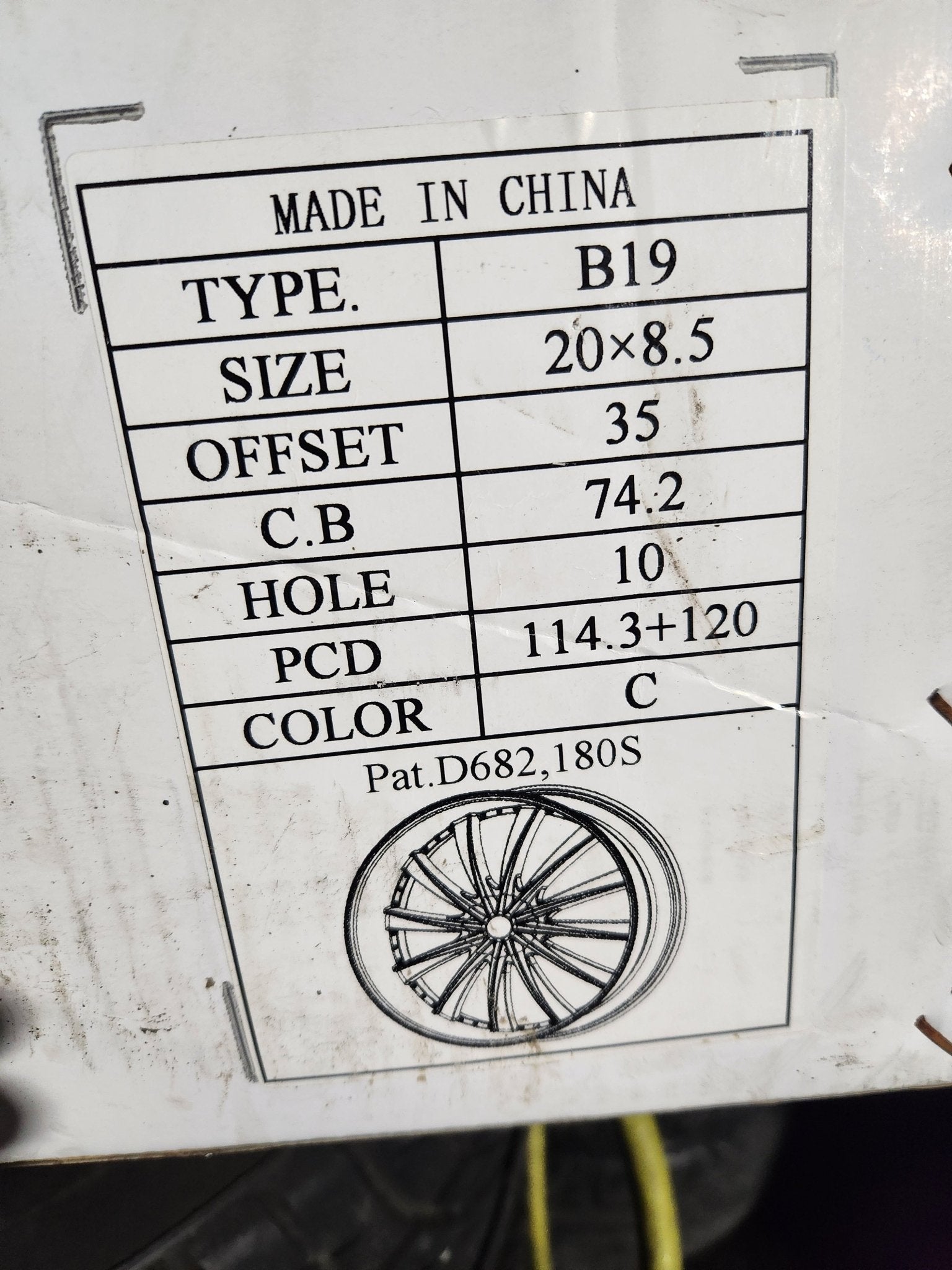 BORGHINI B19 WHEELS 20X8.5 5X114.3 5X120 CHROME - Gun Hill Tire House (WTW - WHOLESALE TIRES & WHEELS)