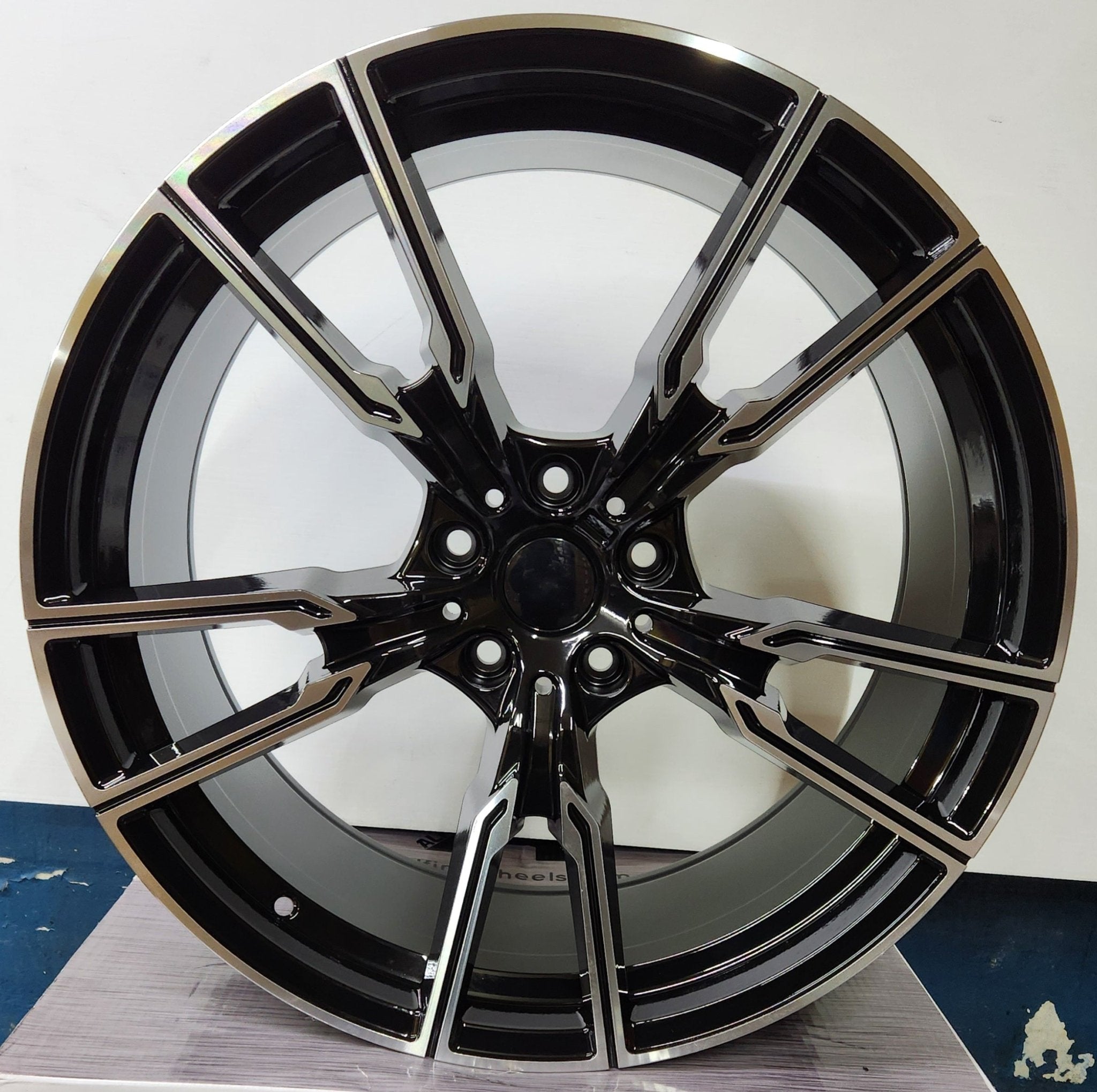 OE - 5171 747M REP 21x9.5 5x120 GLOSS BLACK MACHINED FACE - Gun Hill Tire House (WTW - WHOLESALE TIRES & WHEELS)