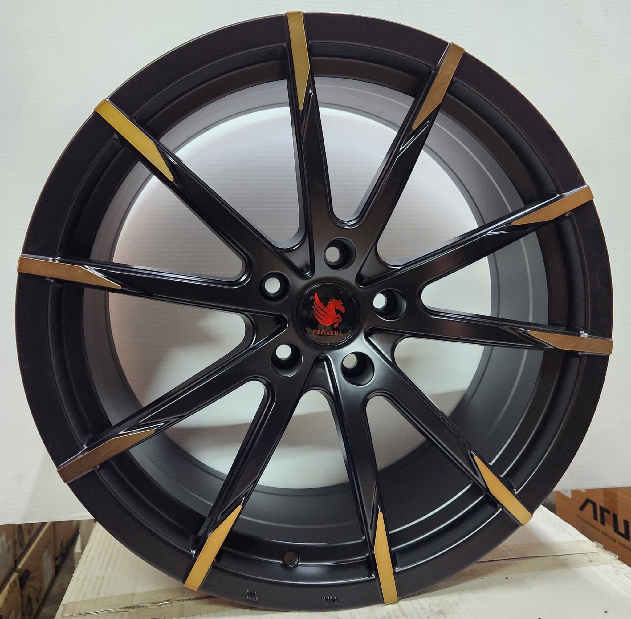 PEGASUS AS73 5x4.5 19x8.5 MATT BLACK BRONZE FACE - Gun Hill Tire House (WTW - WHOLESALE TIRES & WHEELS)