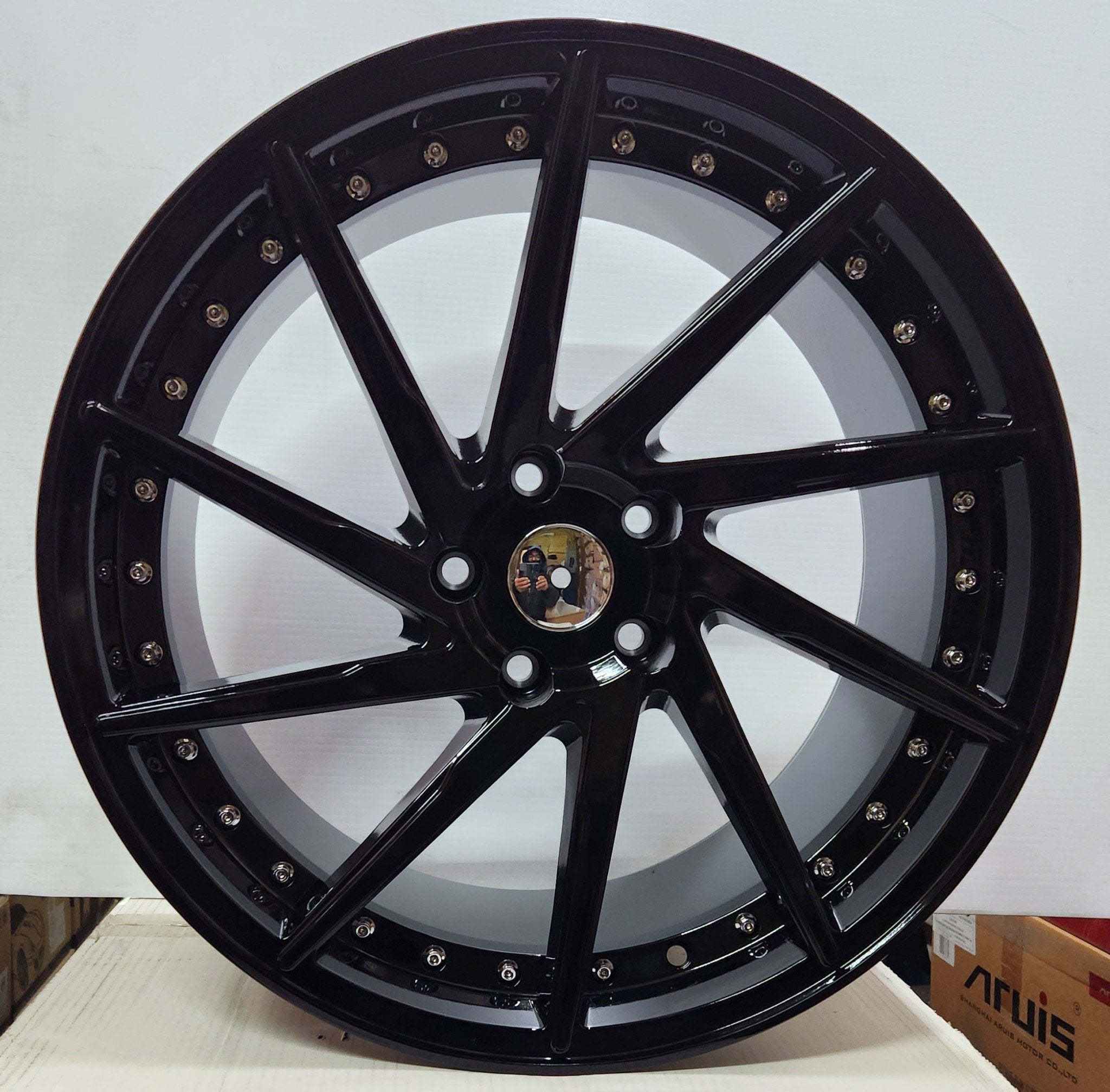 VOSSEN STYLE - PW OE02 CVT 19x9.5 5x4.5 PIANO BLACK - Gun Hill Tire House (WTW - WHOLESALE TIRES & WHEELS)