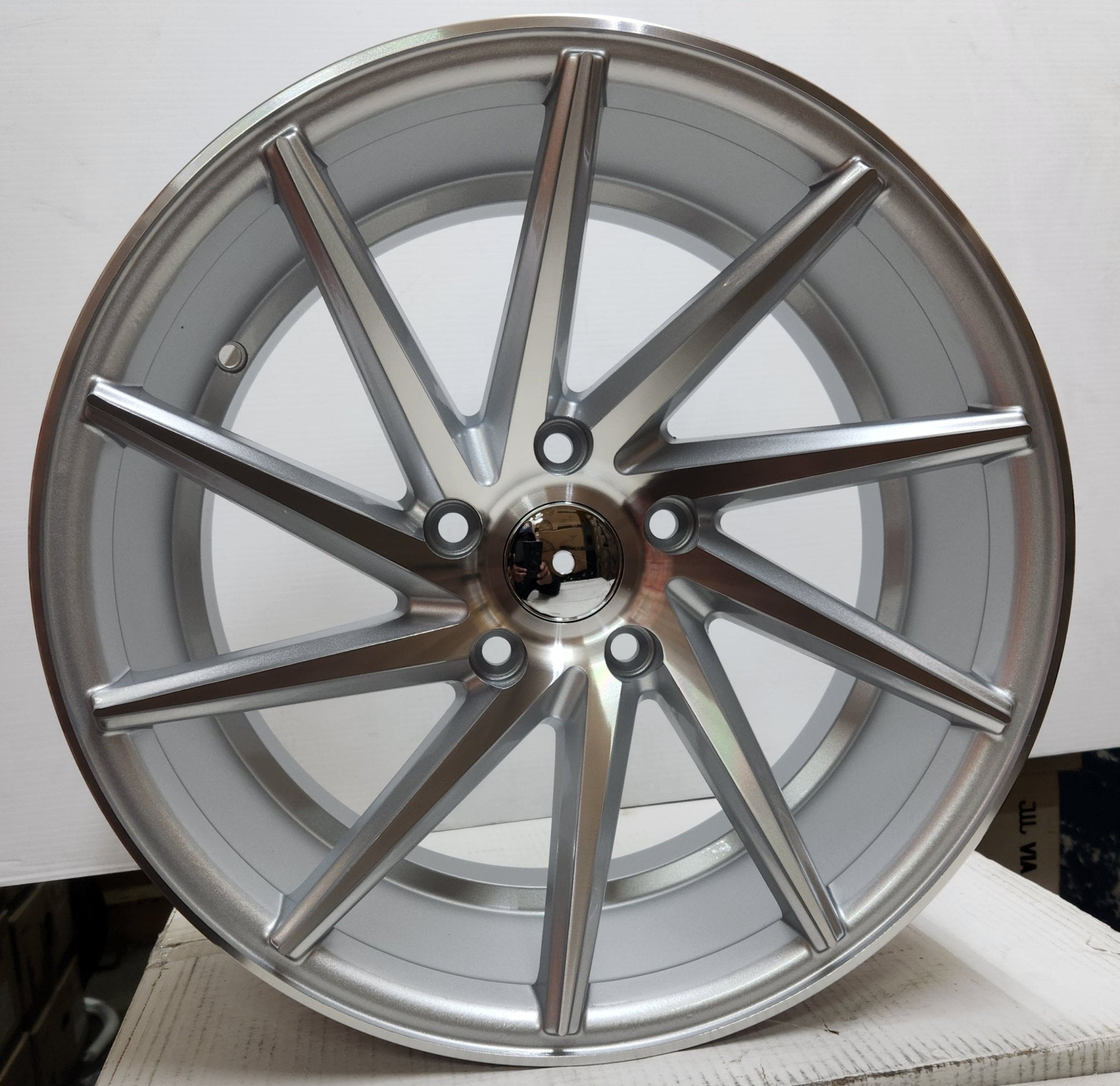RAPIDASH PW - RD21 17X8 5X4.5 SILVER MACHINE FACE - Gun Hill Tire House (WTW - WHOLESALE TIRES & WHEELS)