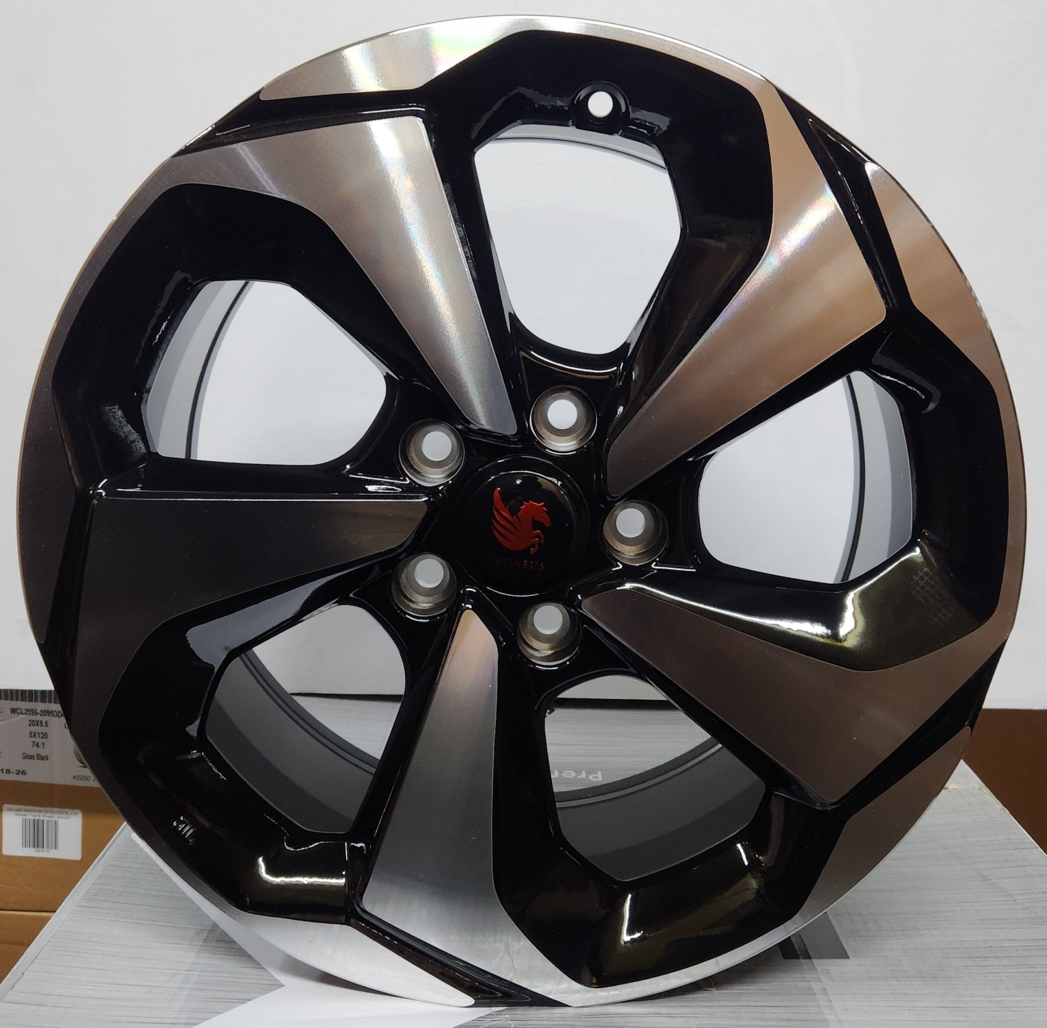 OE - 5369 17x7.5 5x114.3 BLACK MACHINED FACE - Gun Hill Tire House (WTW - WHOLESALE TIRES & WHEELS)