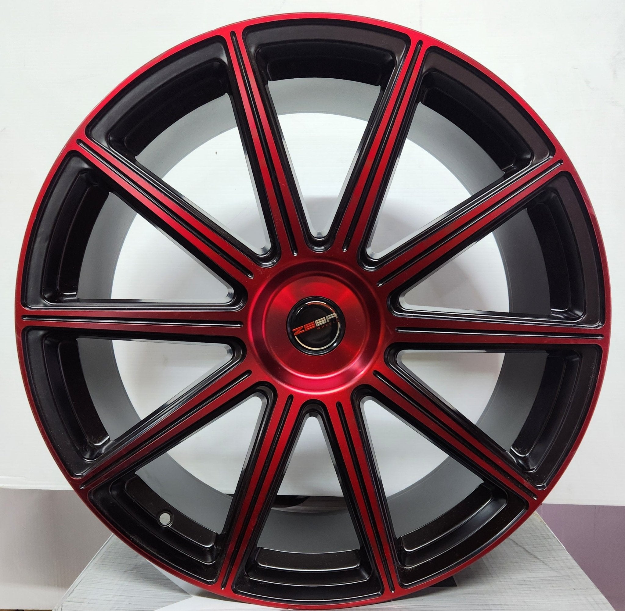 GWG G42 18X8.0 5X4.5 MAT BLACK W / RED FACE - Gun Hill Tire House (WTW - WHOLESALE TIRES & WHEELS)