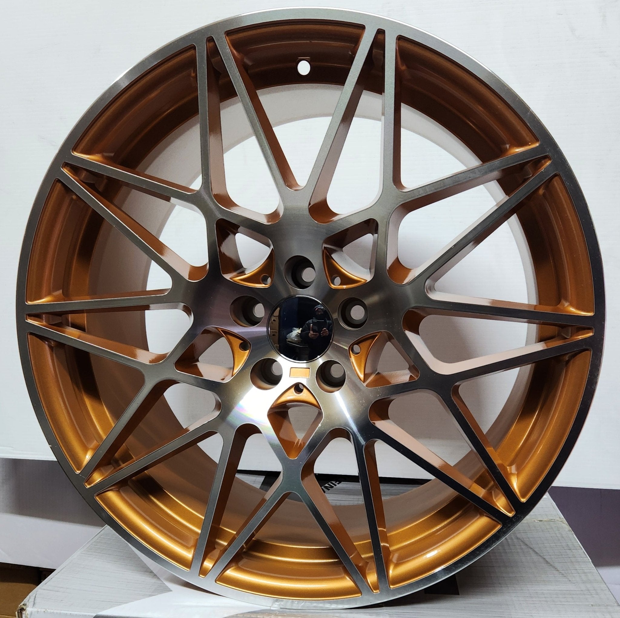 758 WHEELS 20X9.5 5X112 GOLD POLISH - Gun Hill Tire House (WTW - WHOLESALE TIRES & WHEELS)