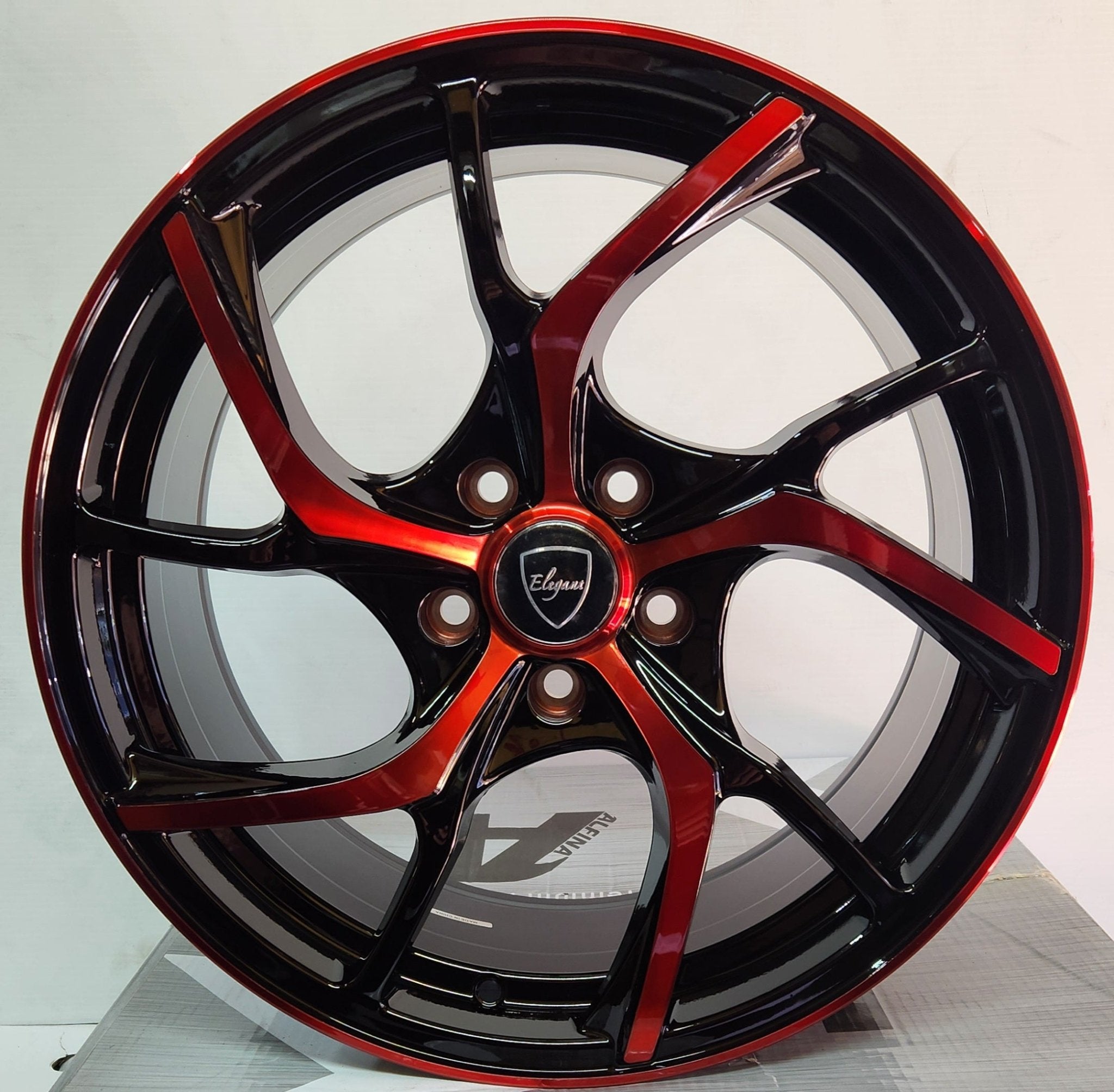 OE - 5466 VMF STYLE 18x8.5 5x114.3 GLOSS BLACK RED FACE - Gun Hill Tire House (WTW - WHOLESALE TIRES & WHEELS)
