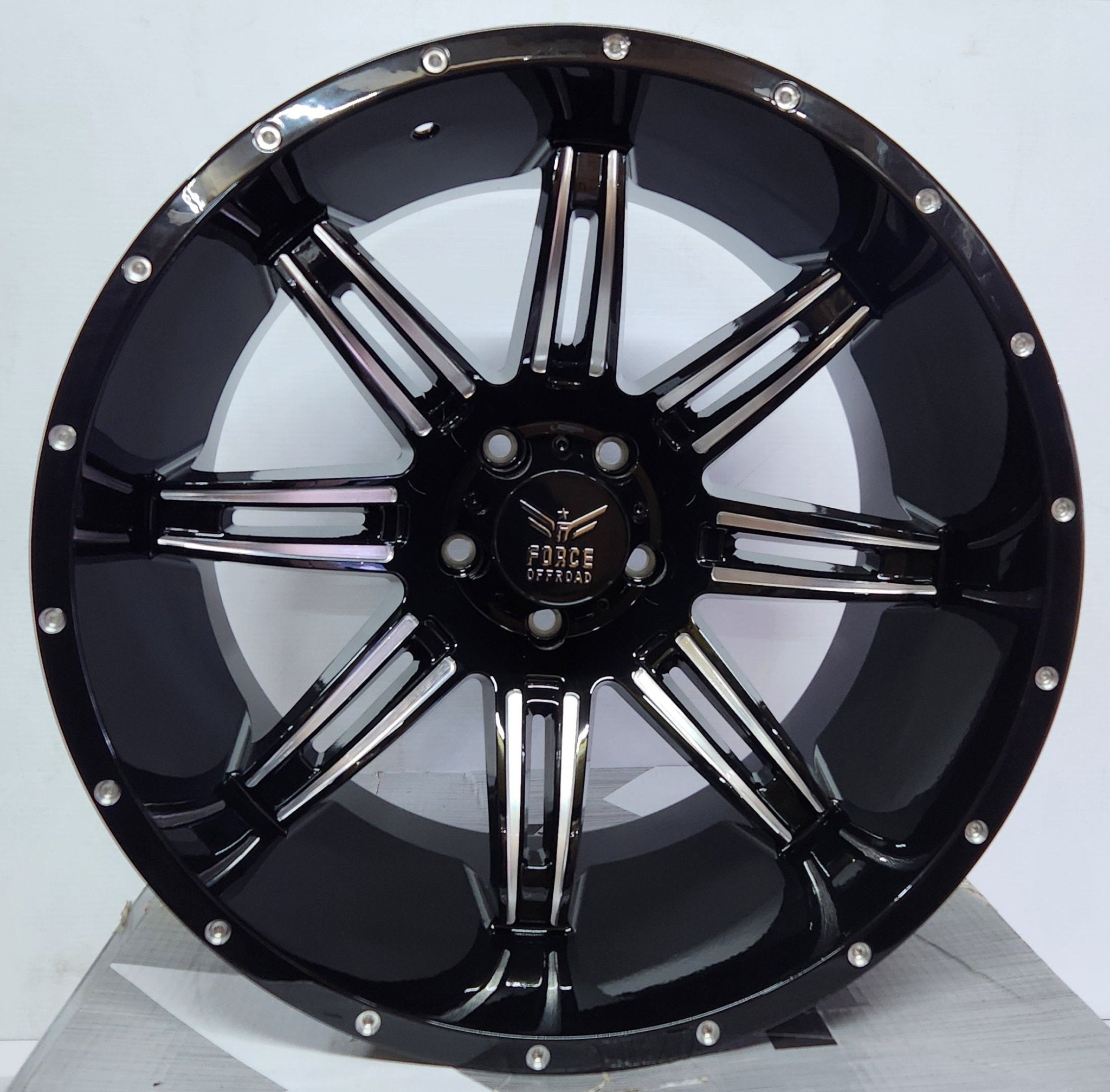 FORCE F32 20X12 5X127 BLACK MILLED - Gun Hill Tire House (WTW - WHOLESALE TIRES & WHEELS)