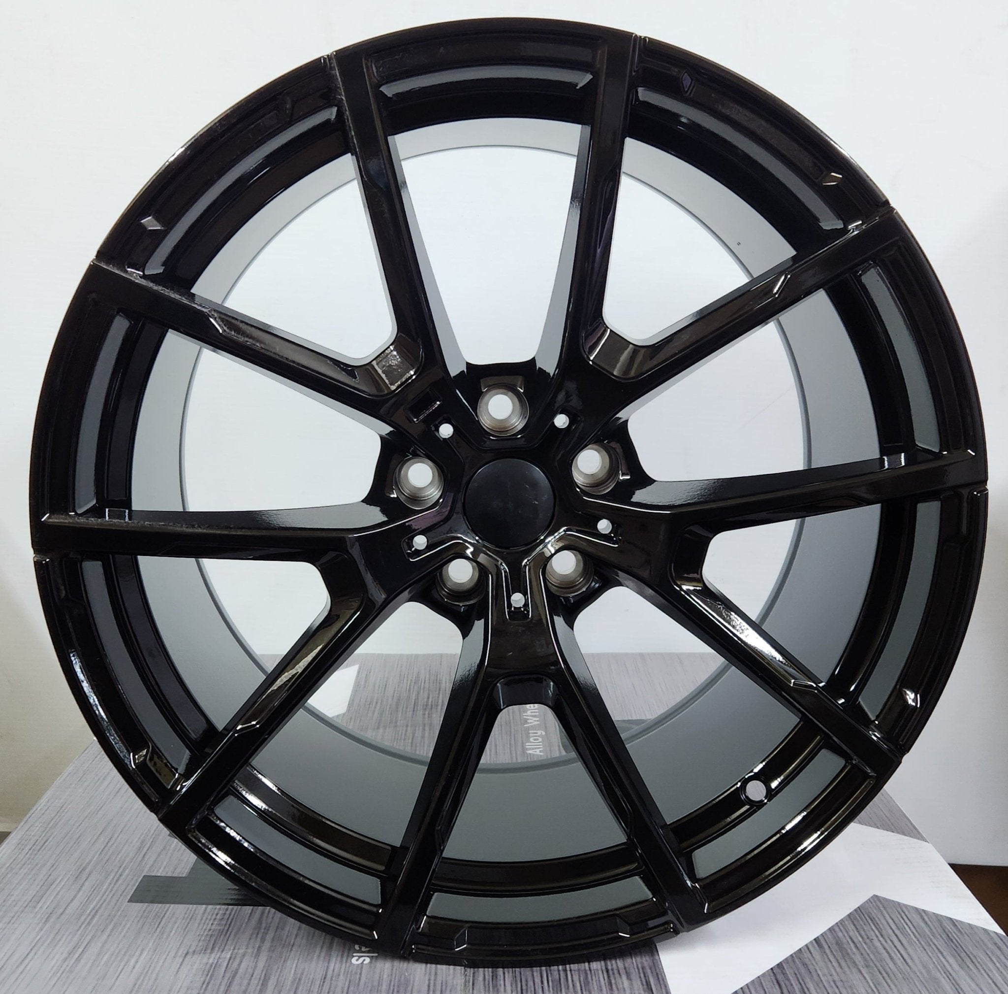 OE - 5398 728M STYLE 19x9.5 5x112 GLOSS BLACK - Gun Hill Tire House (WTW - WHOLESALE TIRES & WHEELS)