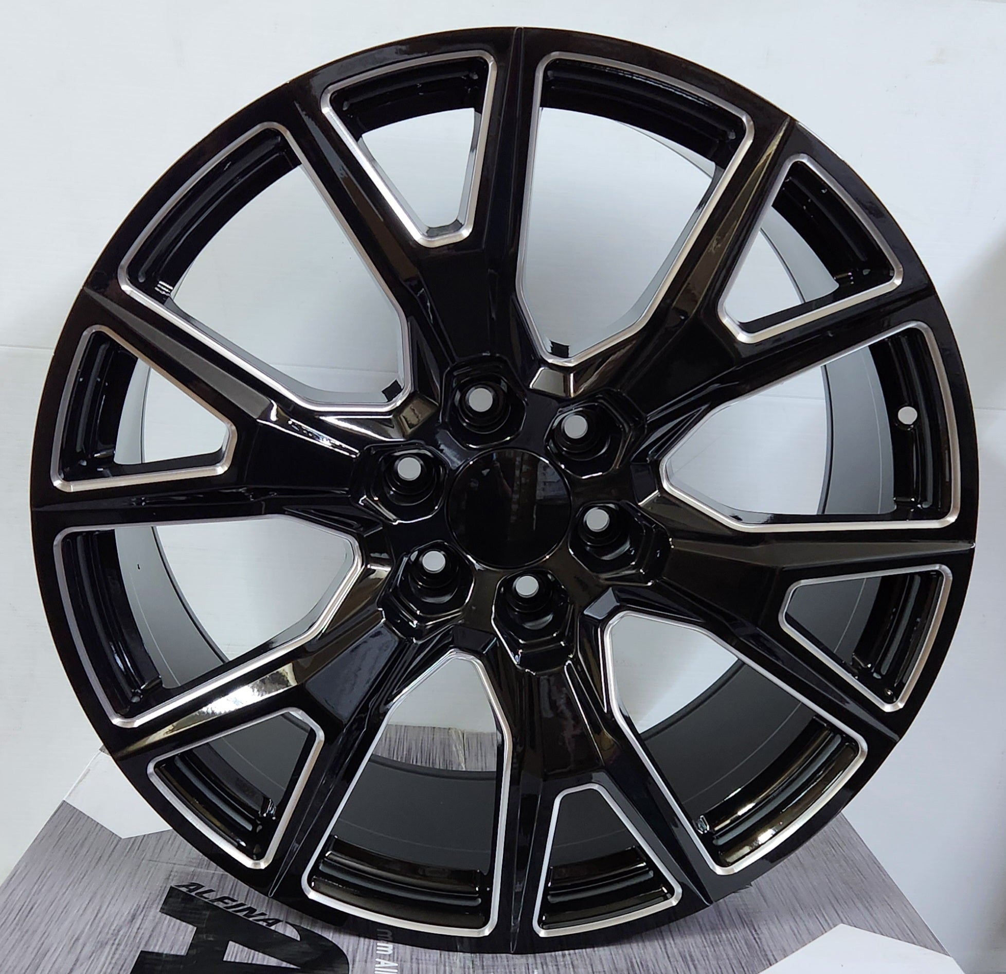 REP368 22x9.5 6x139.7 BLACK EN MILLED - Gun Hill Tire House (WTW - WHOLESALE TIRES & WHEELS)